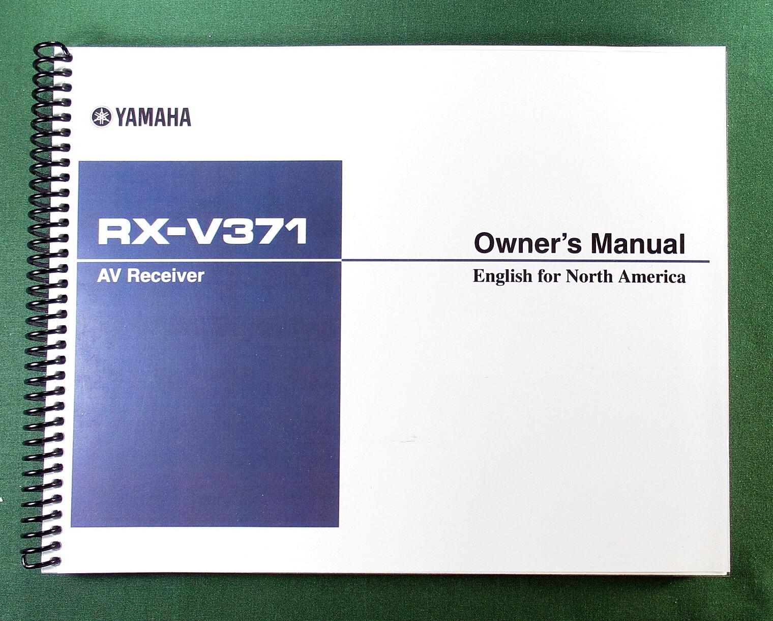 Yamaha RX-V371 Instruction Manual: Full Color 88 Pages & Protective Covers