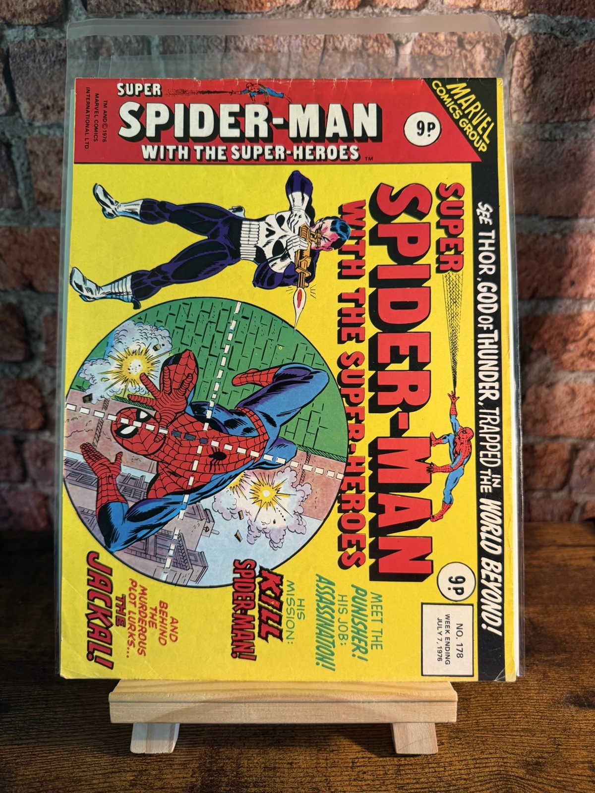 Marvel Hulk Weekly #198 1st Wolverine & Super Spider-Man #178 1st Punisher