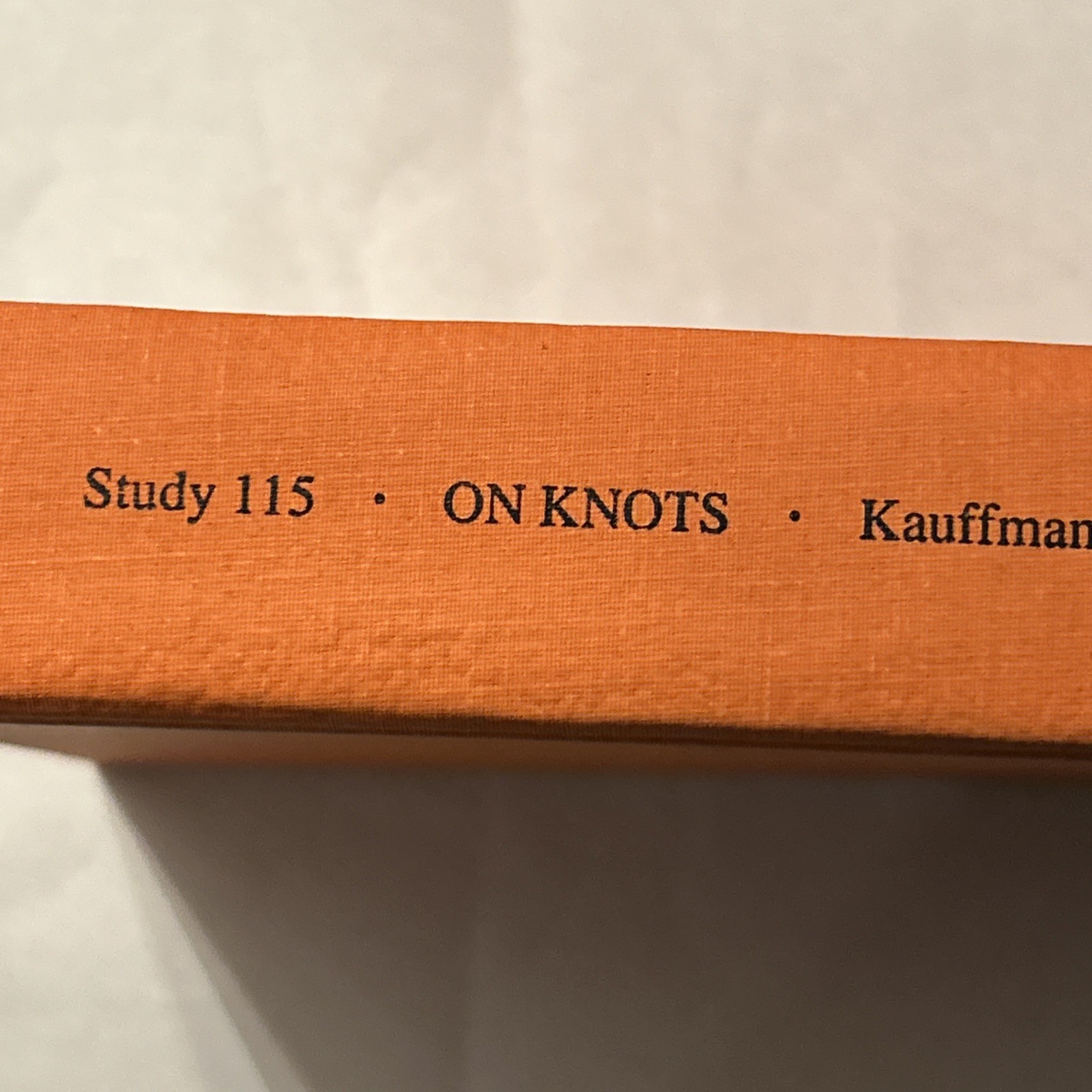 On Knots Louis H Kauffman 1987 Hardcover Princeton Annals Math Studies 115