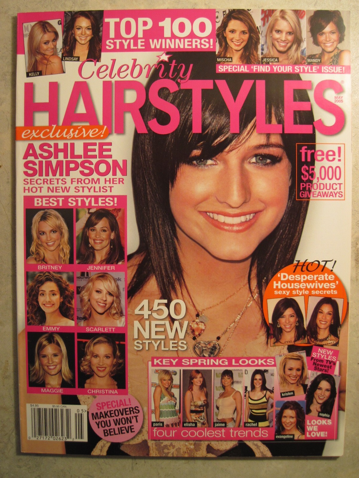 2005 May Celebrity Hairstyles Magazine Ashlee Simpson