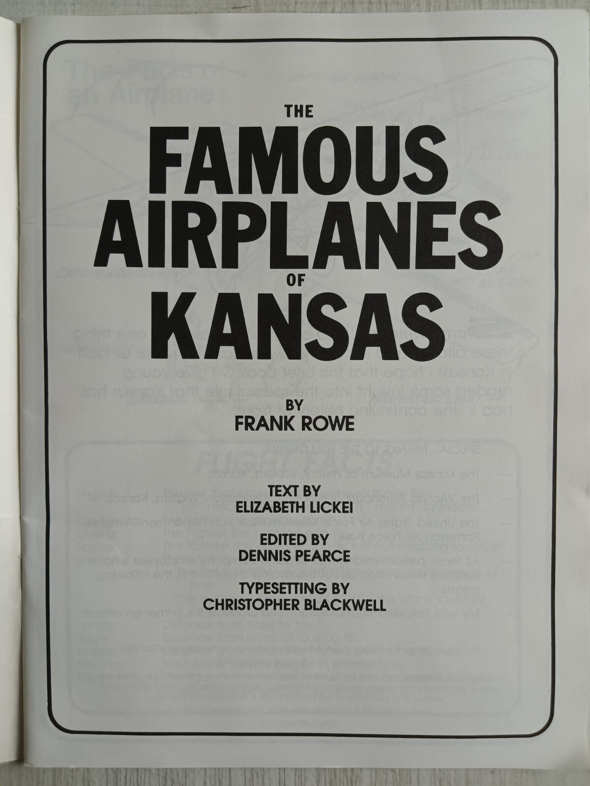 The Famous Airplanes of Kansas Coloring Book With World War II Stearman Biplane
