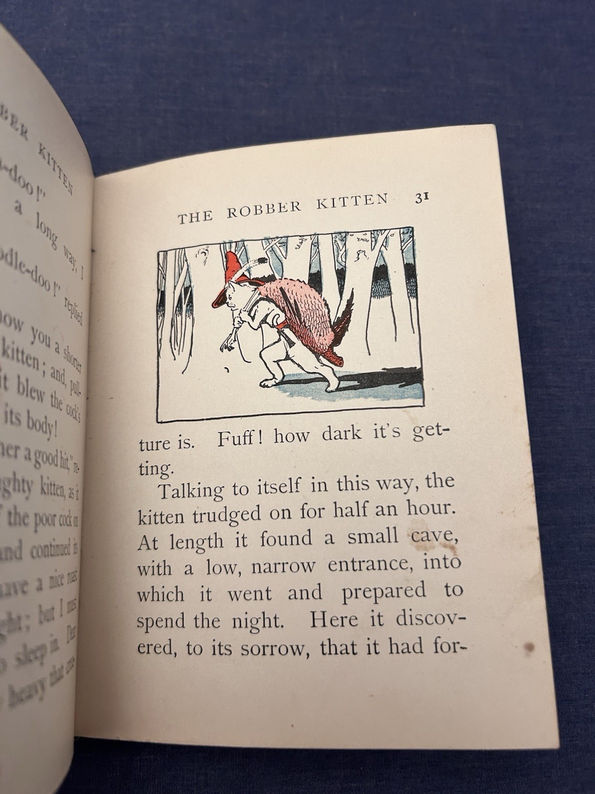Antique 1920s The Robber Kitten by John Rea Neill Altemus Wee Book 5.5 x 4.5