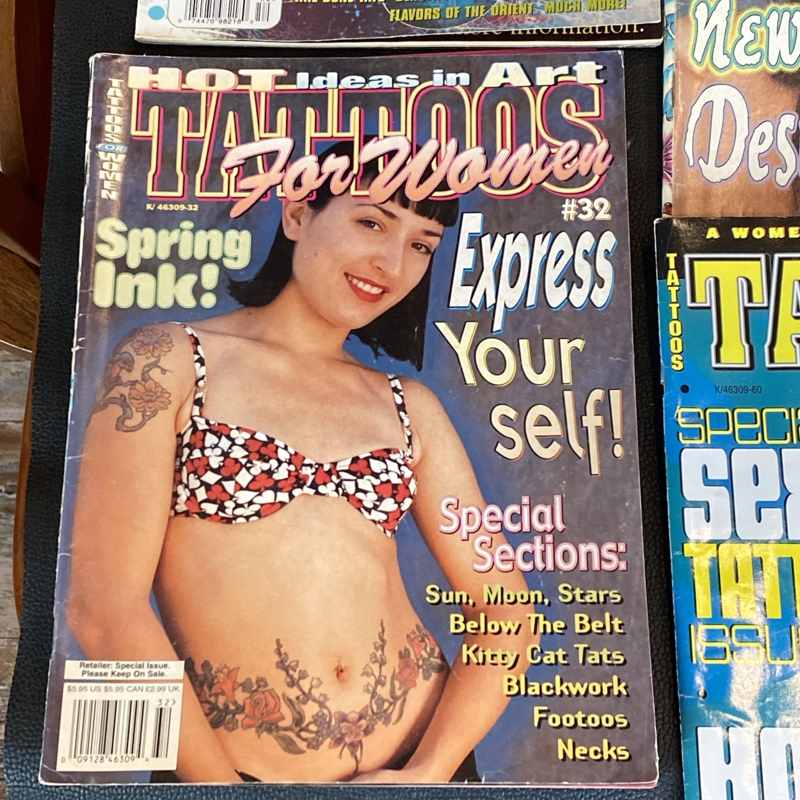 TATTOOS FOR WOMEN MAGAZINE Lot 10 1997 1999 2000 2001 2002 2003 Ink Design Ideas