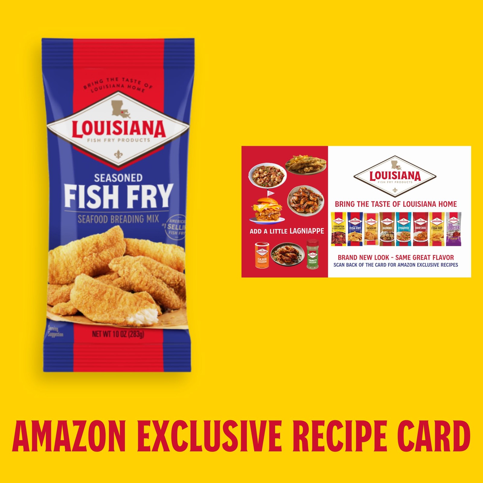 Louisiana Fish Fry Seasoned Fish Fry Seafood Breading Mix 10 oz. Pack of 1 S…