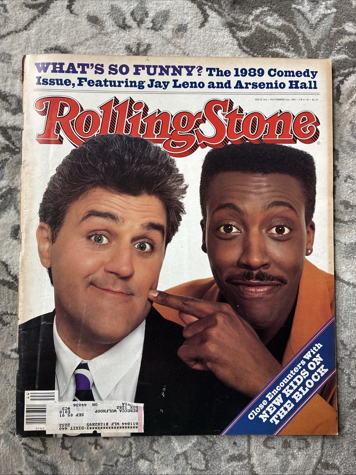 Rolling Stone Magazine November 1989 – Jay Leno, Arsenio Hall #564