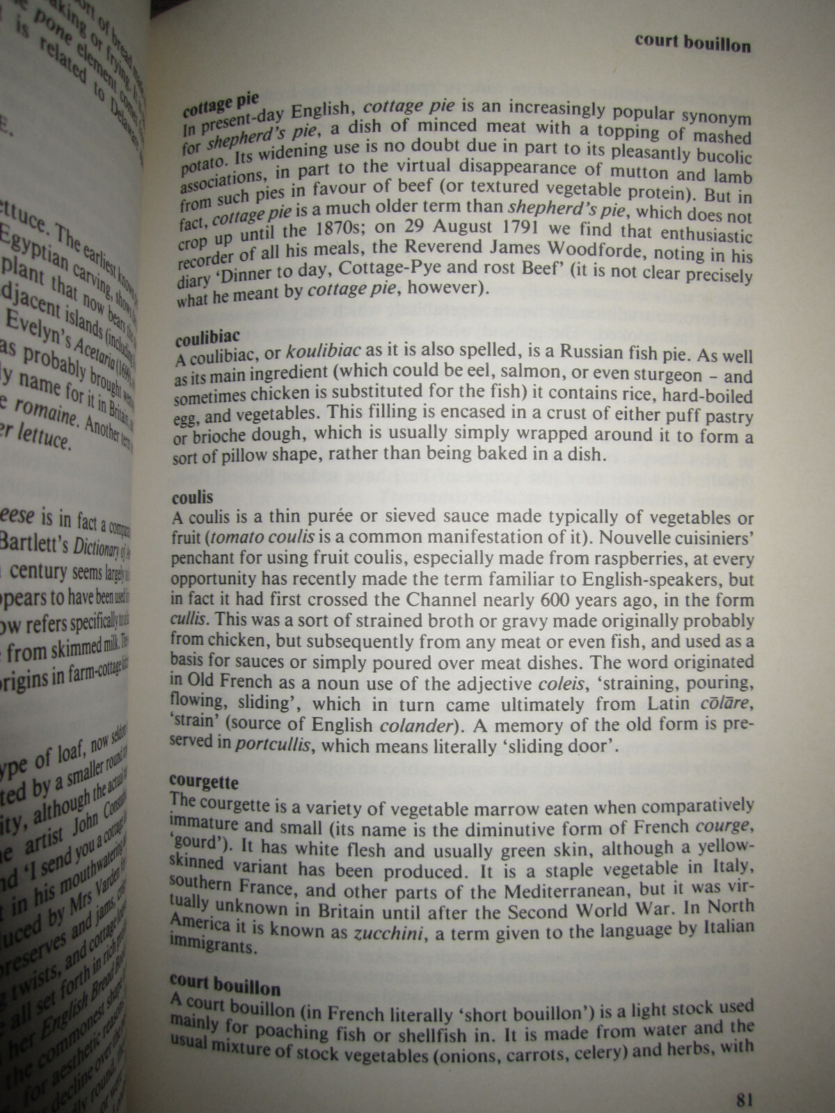 Vtg HC, The Glutton’s Glossary, A Dictionary of Food & Drink by John Ayto, 1990