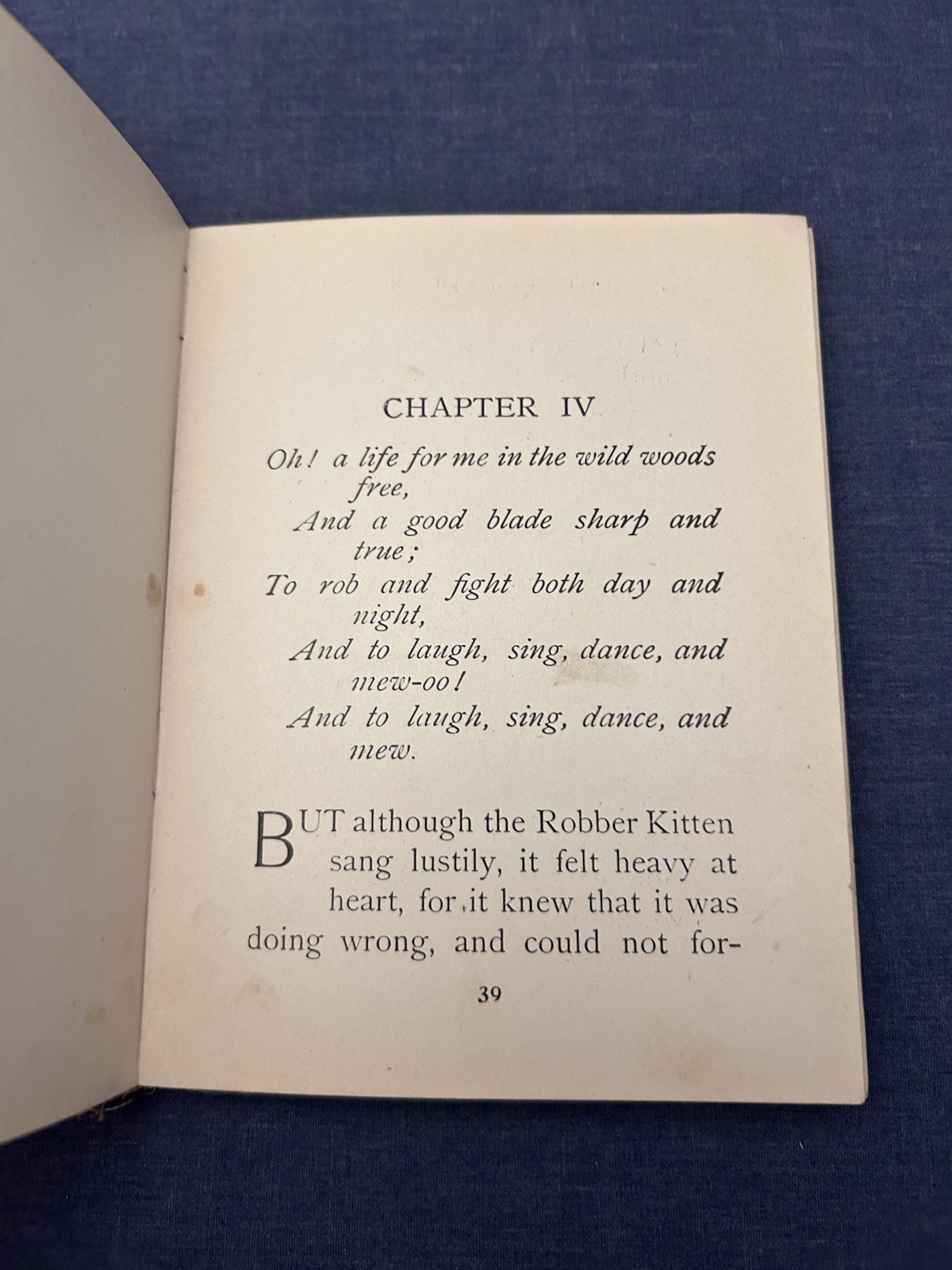 Antique 1920s The Robber Kitten by John Rea Neill Altemus Wee Book 5.5 x 4.5
