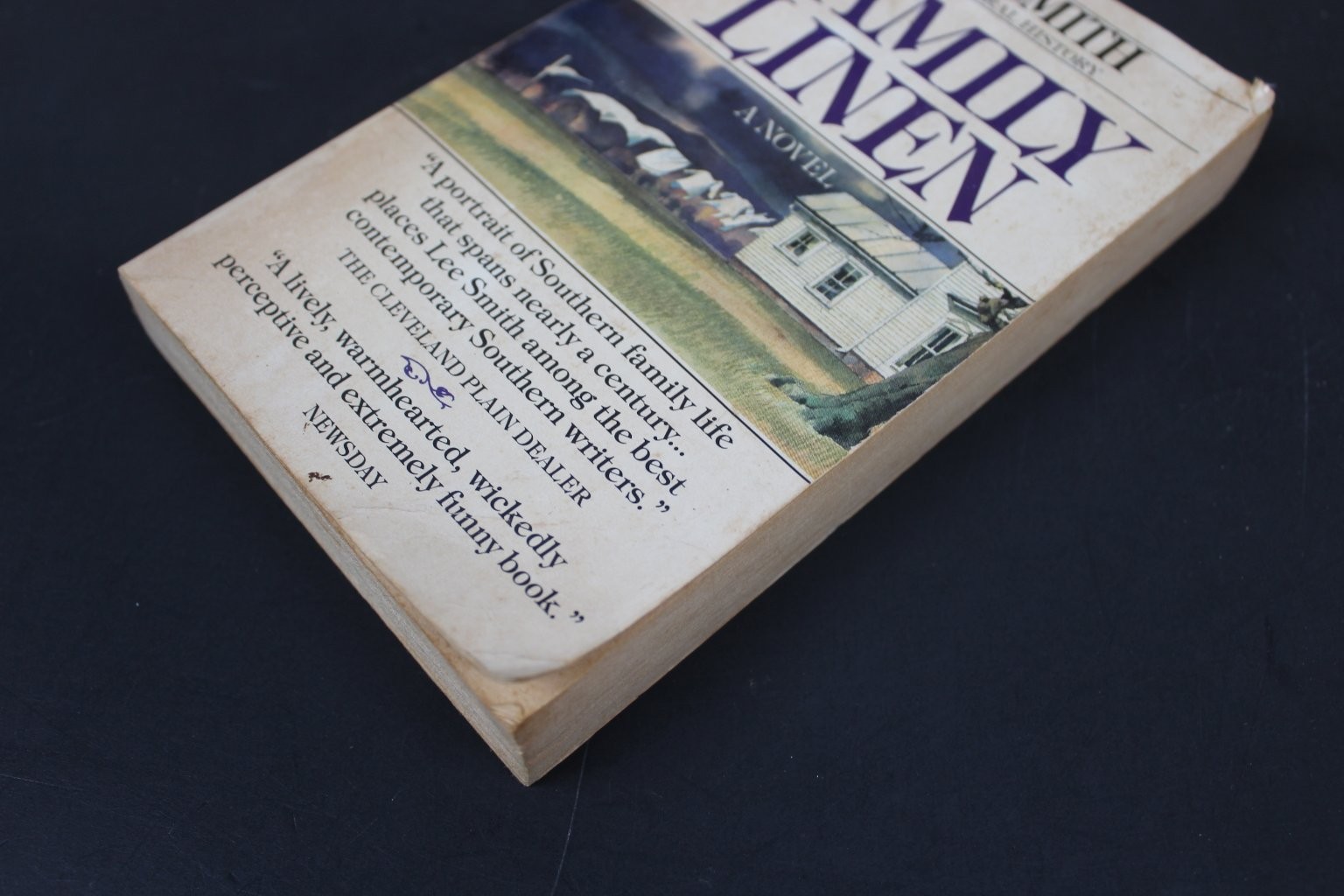 Family Linen Lee Smith 1988 Southern Fiction Novel Ballantine Books PB