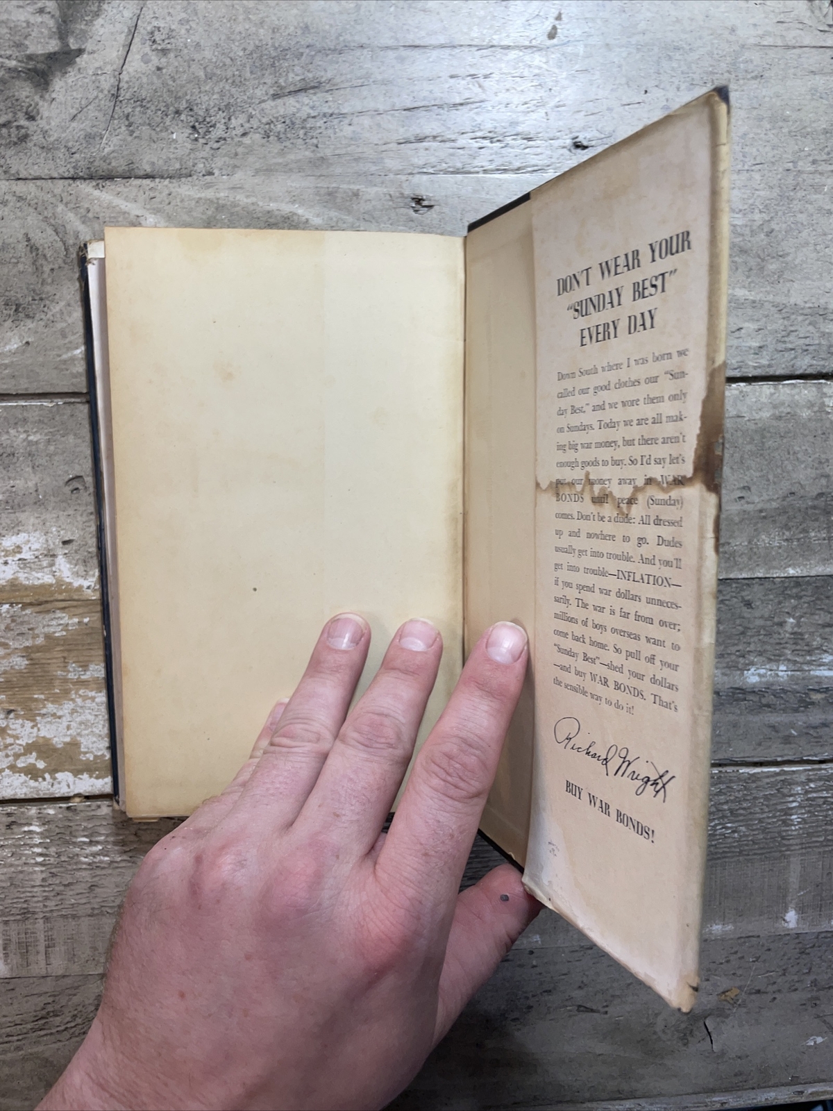 c1940 Antique Autobiography «Black Boy, A Record of Childhood and Youth»