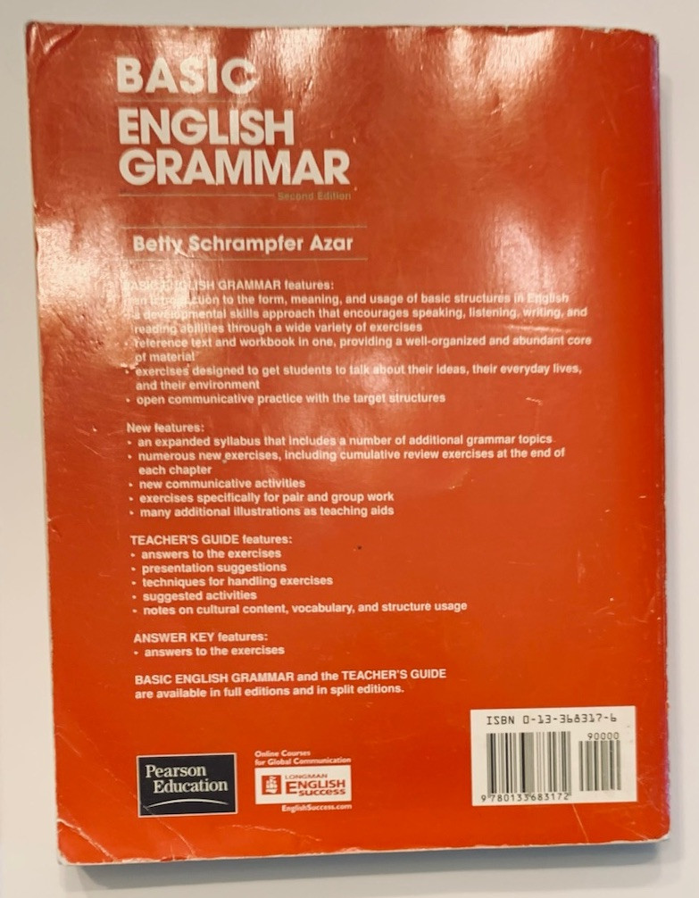 Grammar Ser.: Basic English Grammar by Betty Schrampfer Azar (1996, Trade…