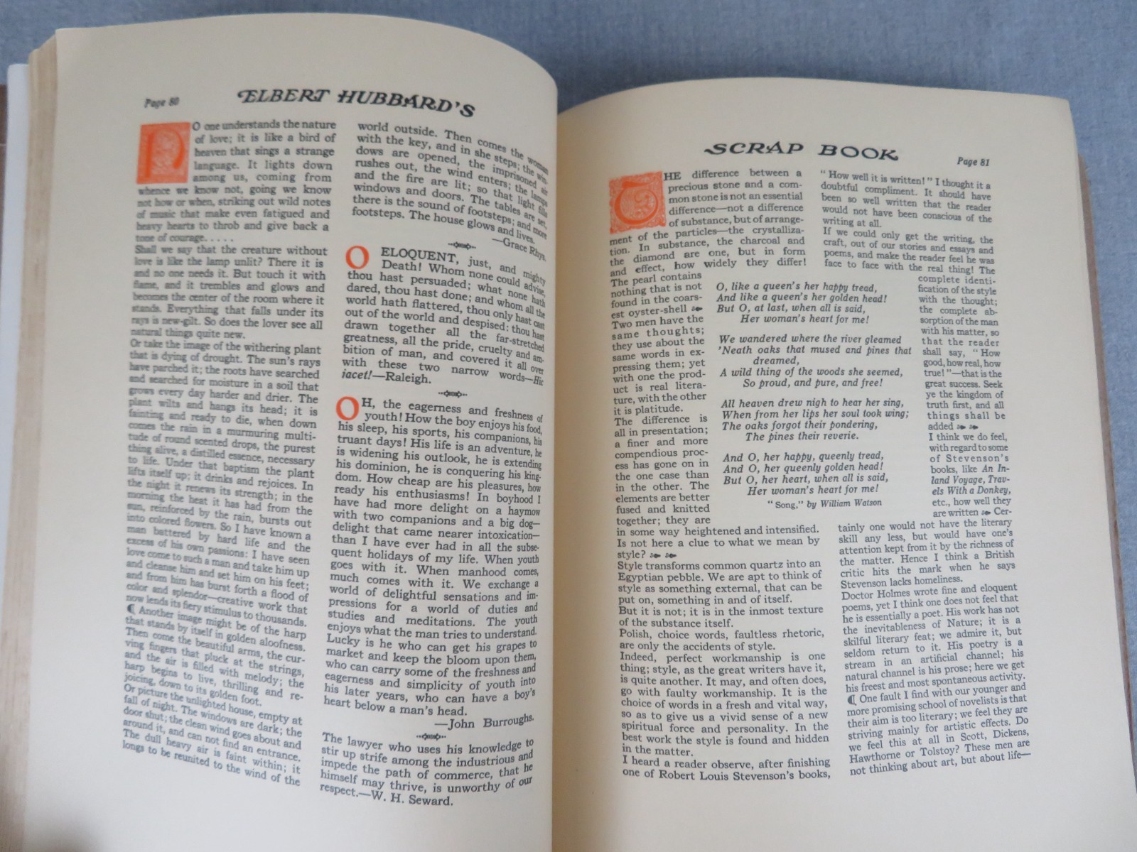 Elbert Hubbard’s Scrap Book 1923 by Roycrofters 228 Pages + Indexes