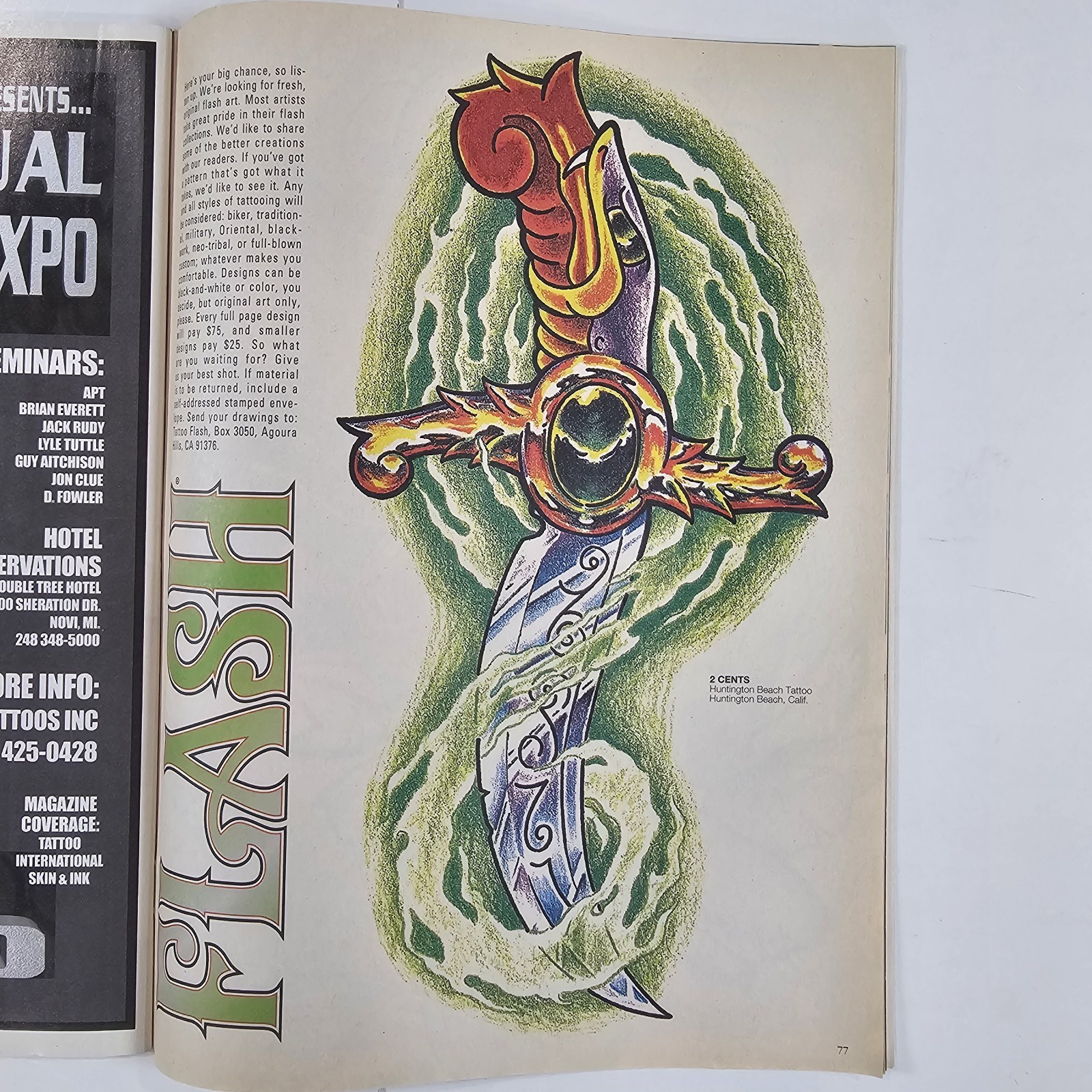 Vintage 1990s Lot Of 3 Tattoo Magazines Issue #127-129