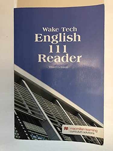 ENG 111 READER CUSTOM – Paperback, by Wayde Vickrey – Very Good j