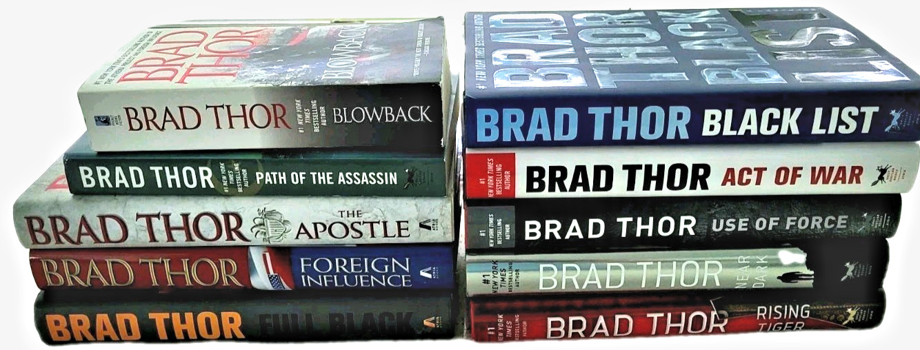 Lot of 18 BRAD THOR Scot Harvath Spy Government Thriller, Mixed Lot, Excellent