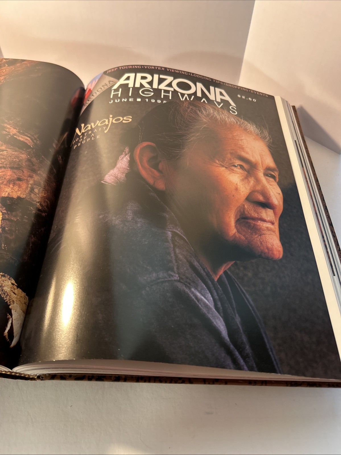 Vintage ARIZONA HIGHWAYS, 1995 Faux Leather Bound All Twelve Monthly Issues