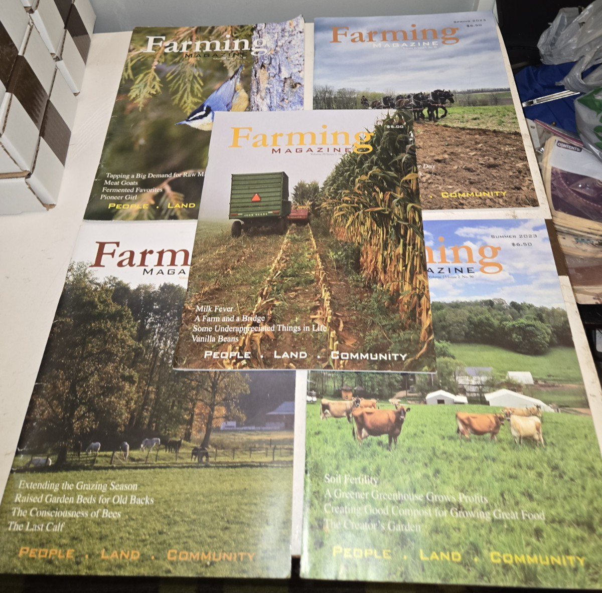 Farming Magazine Quarterly Lot People, Land, Community 2020s Stories, Education
