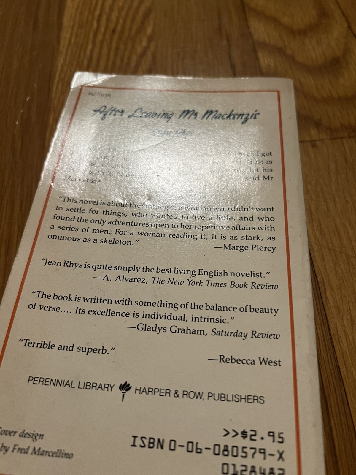 After Leaving Mr. Mackenzie by Jean Rhys – Used (1982, Pocket Paperback)