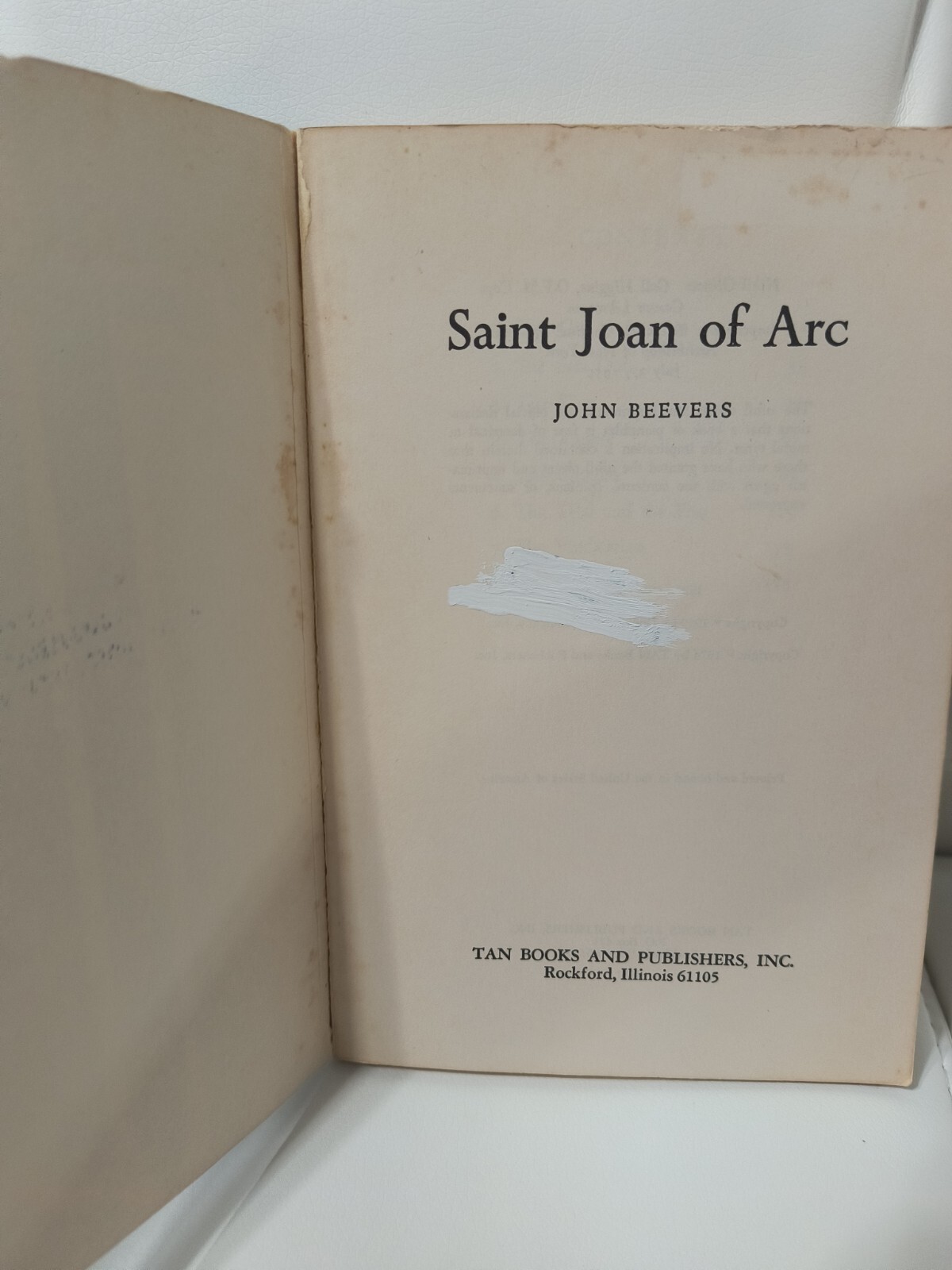 Vintage 1981 St. Joan of Arc by John Beevers Softcover