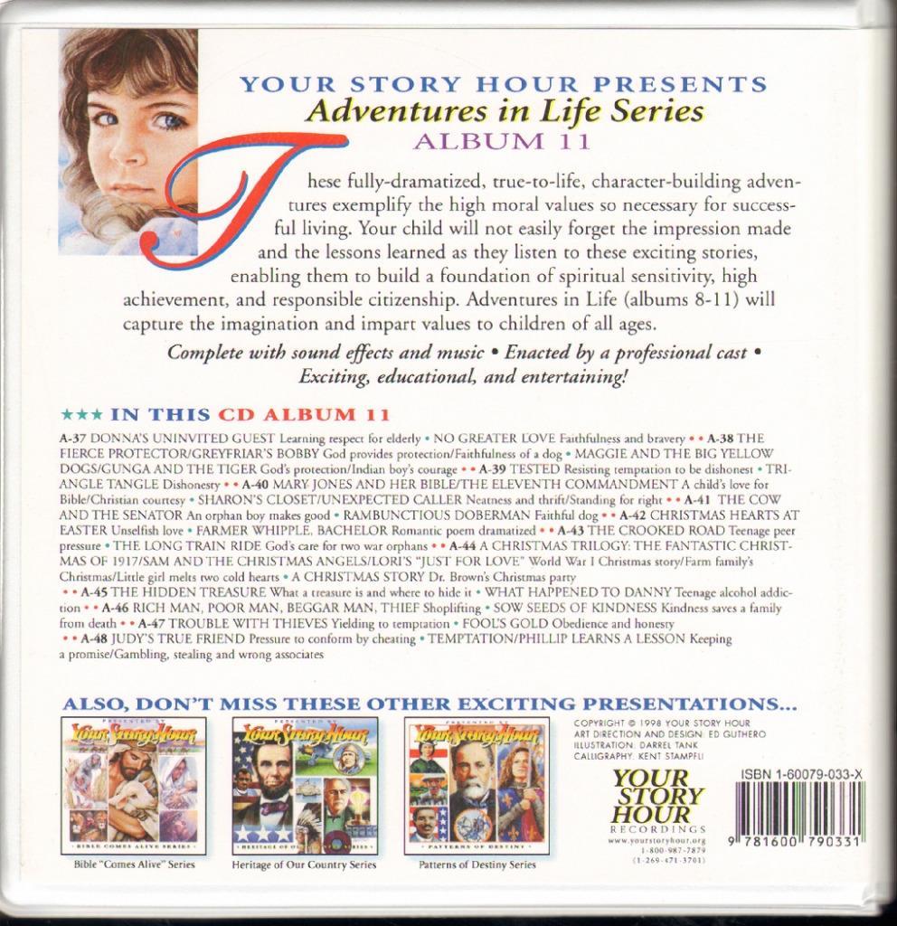 NEW Your Story Hour ADVENTURES IN LIFE Complete SET 4 Albums 8 9 10 11 48 CDs