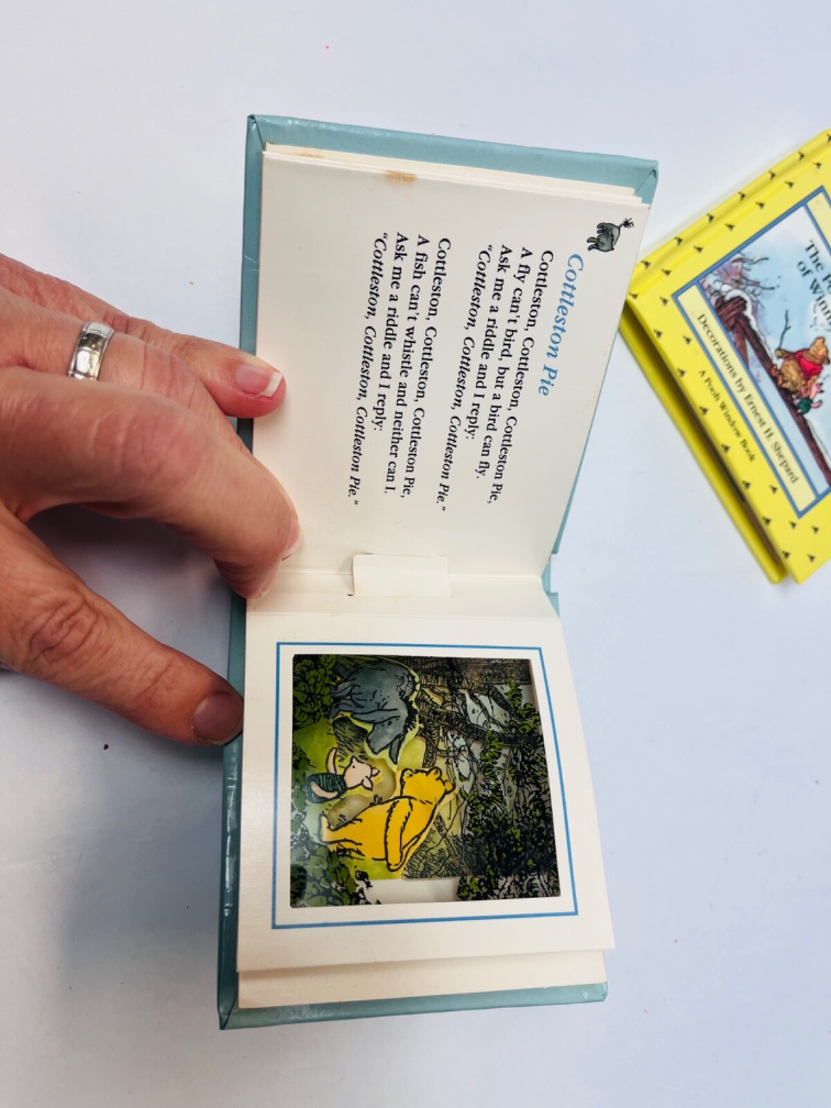 Winnie the Pooh Window Book Set- Poems And Songs- Mini Books Vintage BIN 60