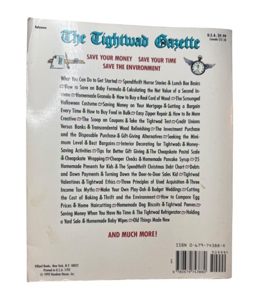 Lot Of 2 The Tightwad Gazette Books As Shown Amy Dacyczyn Frugal