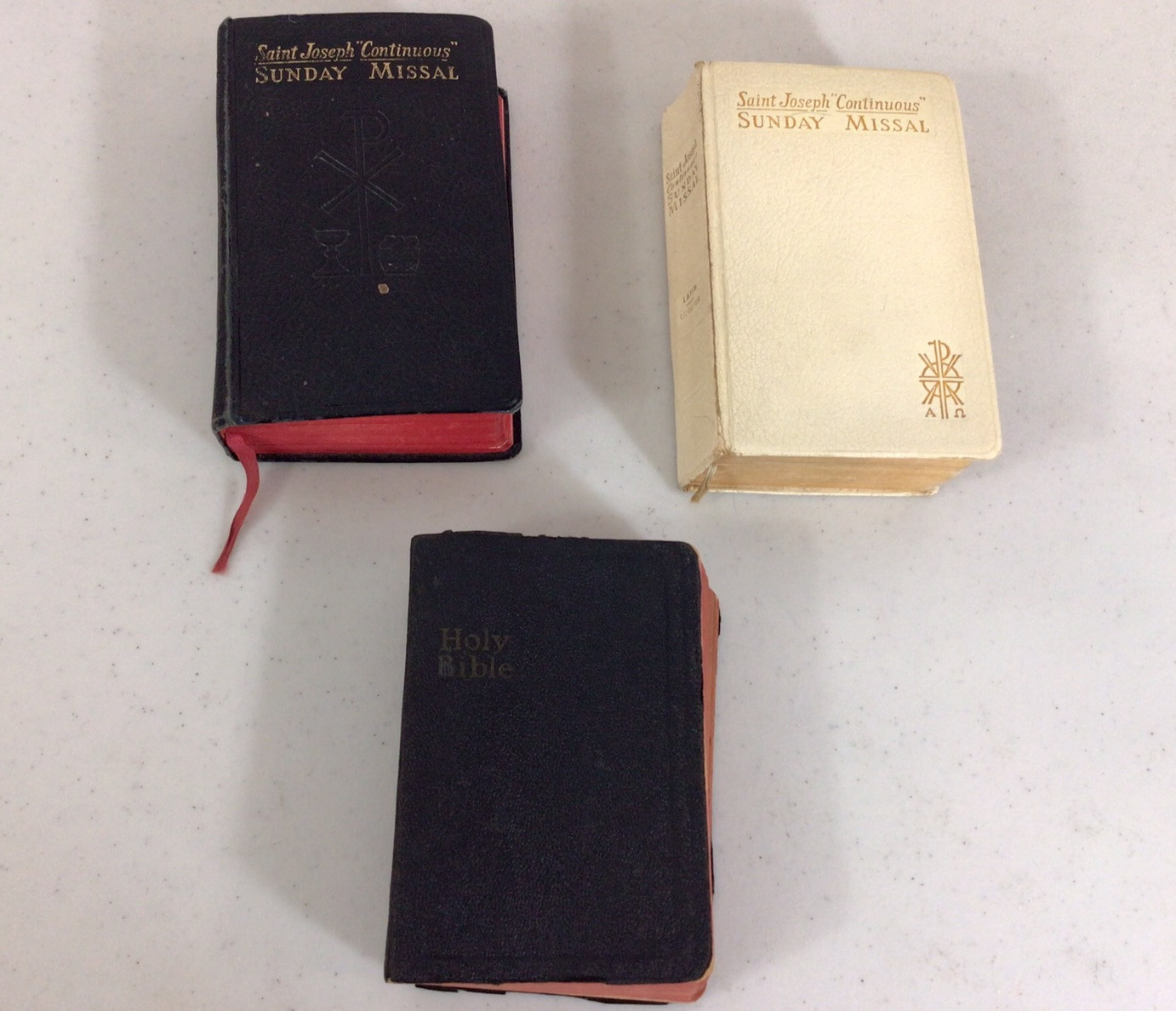Vintage Bible Lot of 3 As Shown