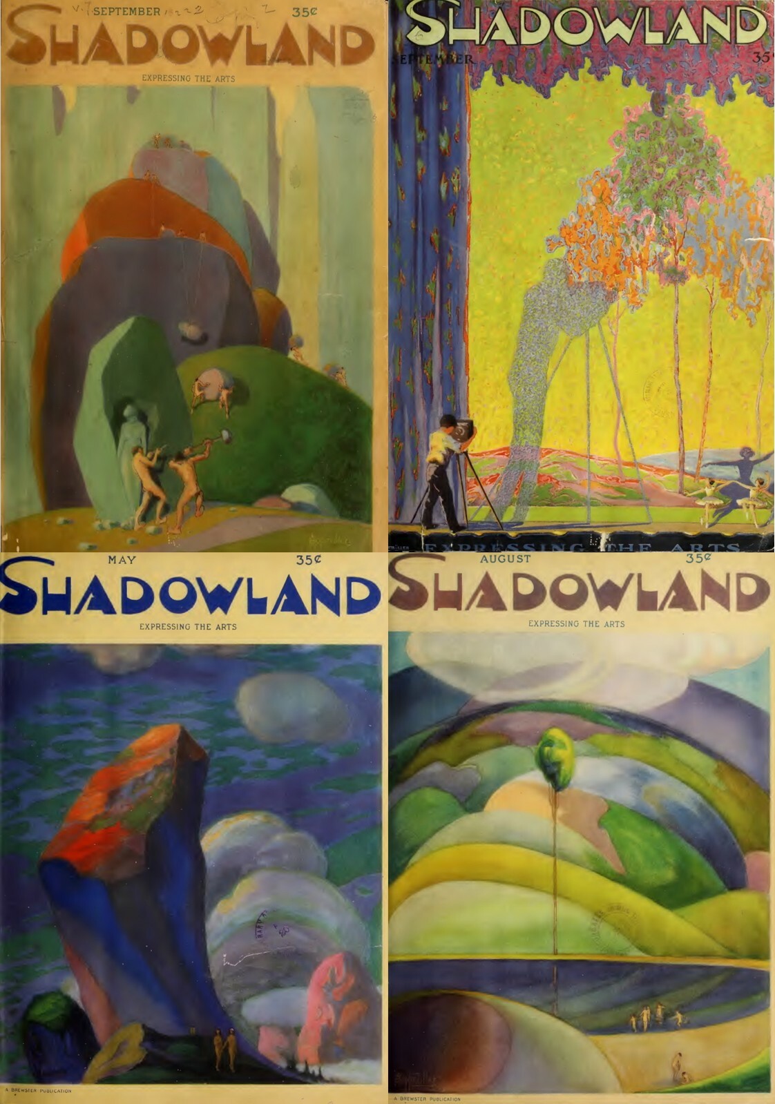 36 Old Issues of Shadowland – Art Dance Film Fashion Magazine (1919-1923) on USB