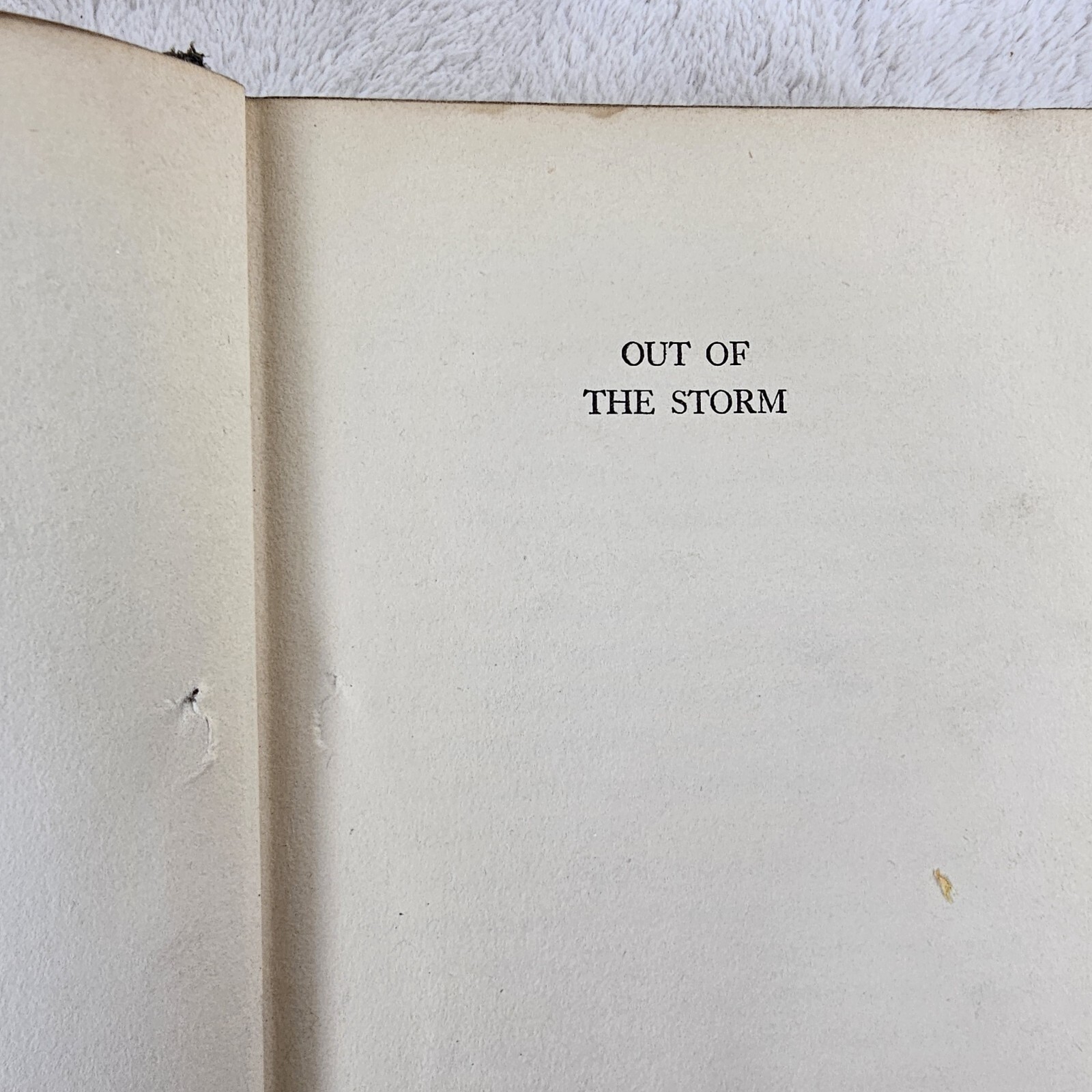 Out of the Storm MARCIA MACDONALD Vintage Library Circulated 1929