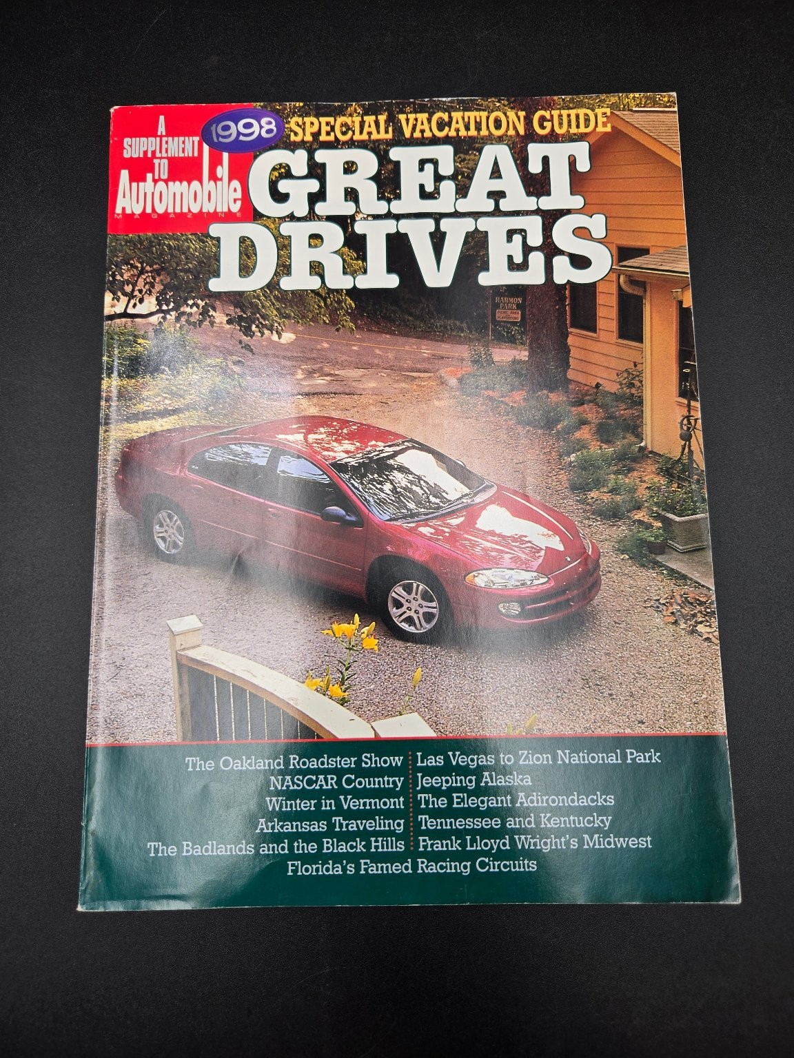 Automobile Magazine 1998 Special Vacation Guide Great Drives Zion Alaska Travel