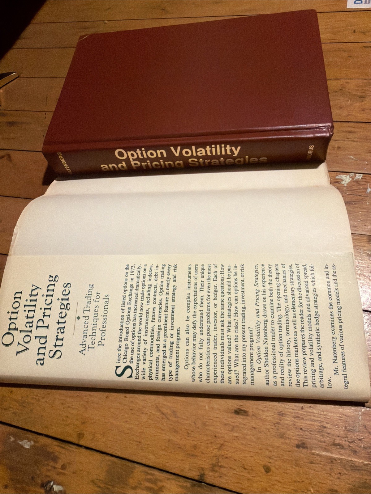 Option Volatility & Pricing Strategies Natenberg 1988 HCDJ Probus Second Print