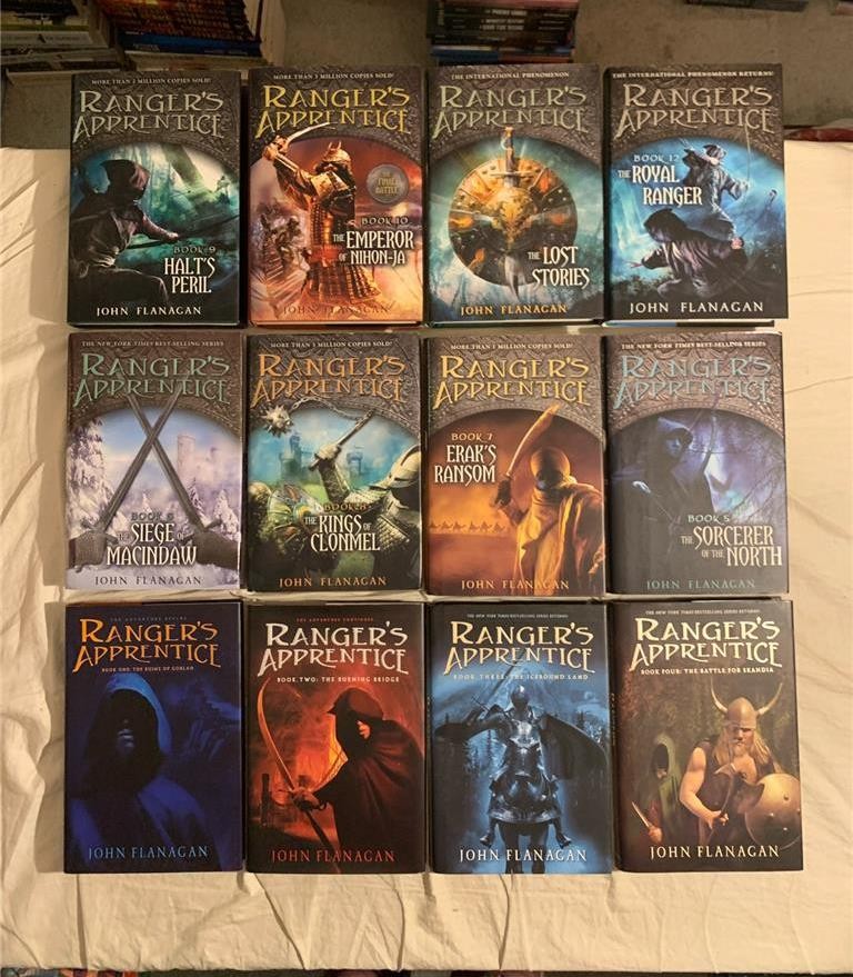 Lot 12 Ranger’s Apprentice Series 1-12 John Flanagan The Ruins of Gorlan HC VGC!