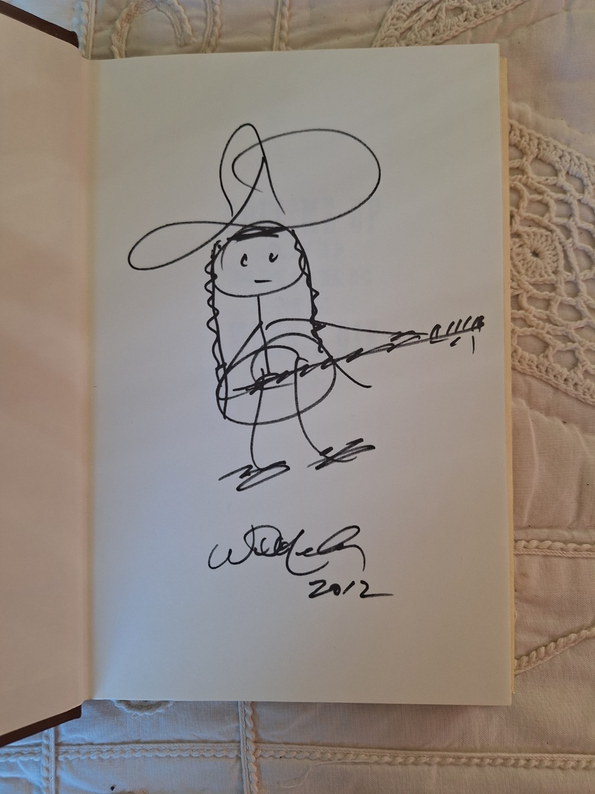 Roll Me Up and Smoke Me When I Die Willie Nelson SIGNED HC Drawing 2012 First Ed