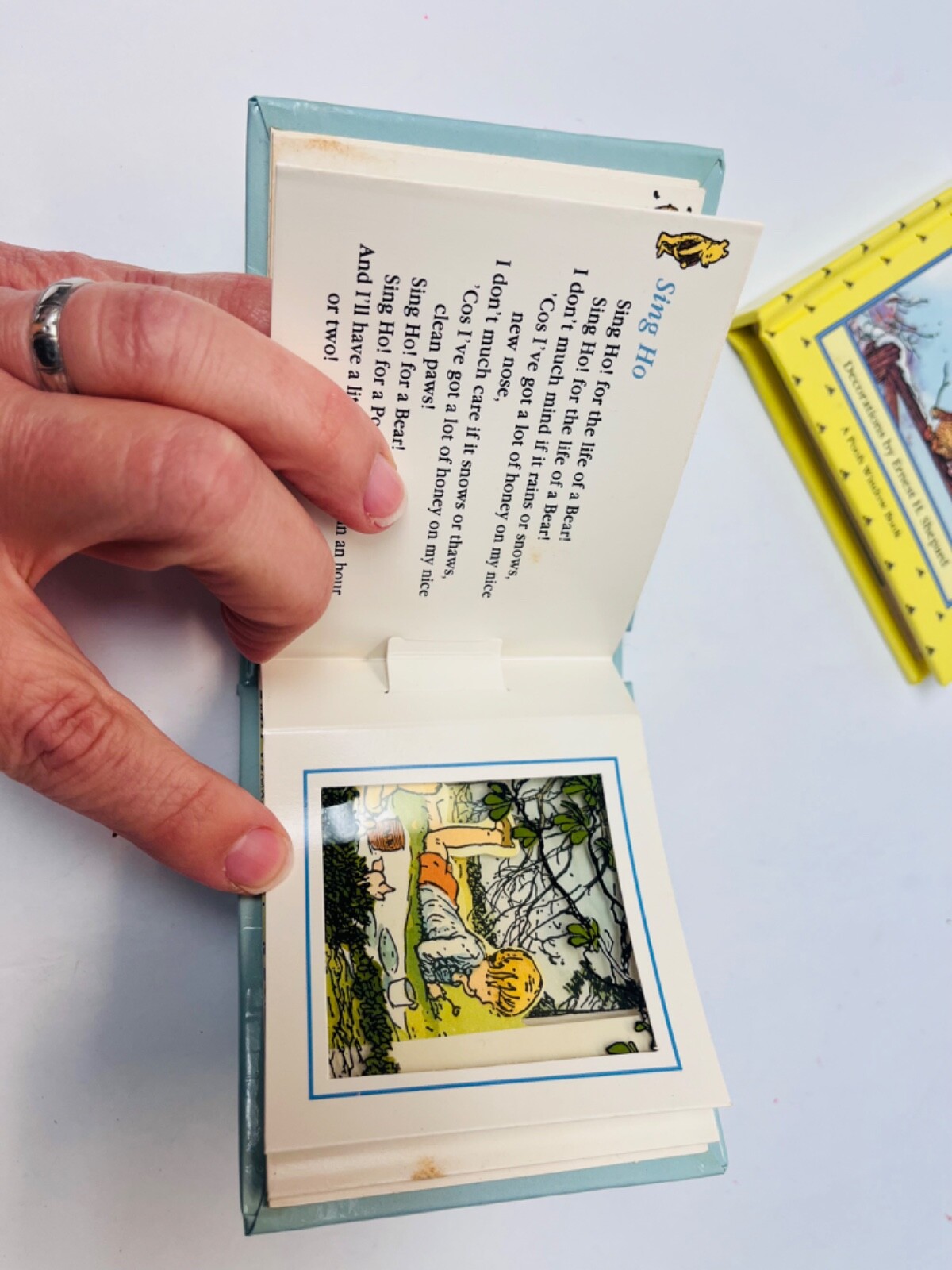 Winnie the Pooh Window Book Set- Poems And Songs- Mini Books Vintage BIN 60