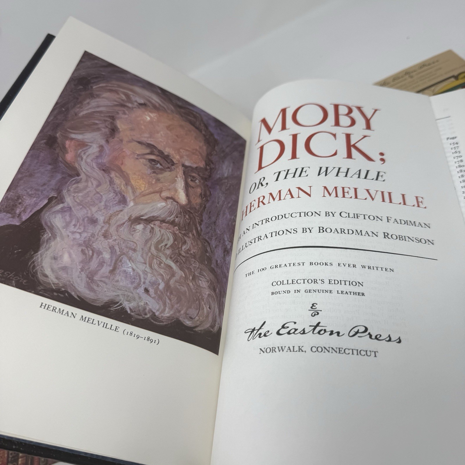 VTG 70s Moby Dick Easton Press Leather Collector’s Edition 100 Greatest Books