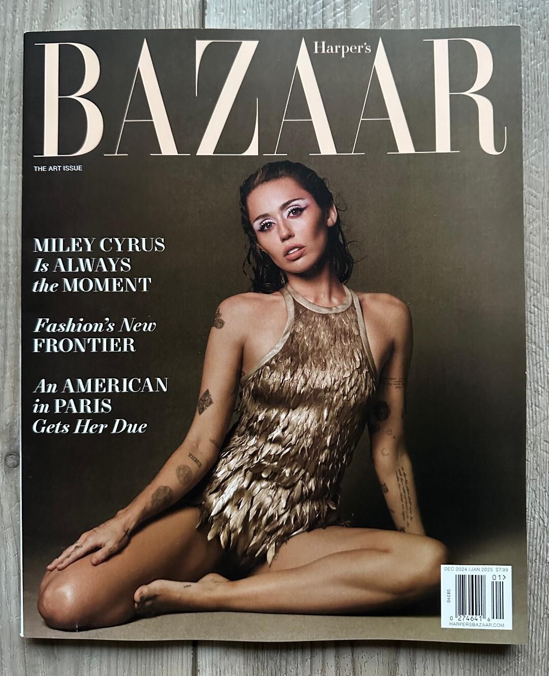 2024 MILEY CYRUS Harper’s Bazaar Magazine December / January 2025 Issue FRONTIER