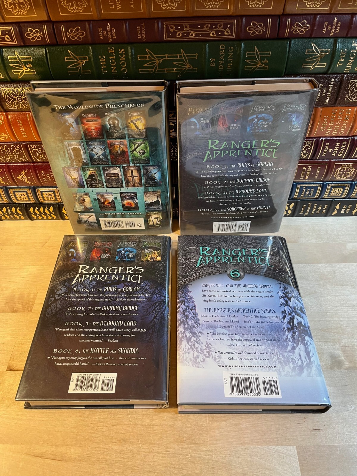 RANGERS APPRENTICE Series by John Flanagan, First Edition Hardcover Lot with DJs
