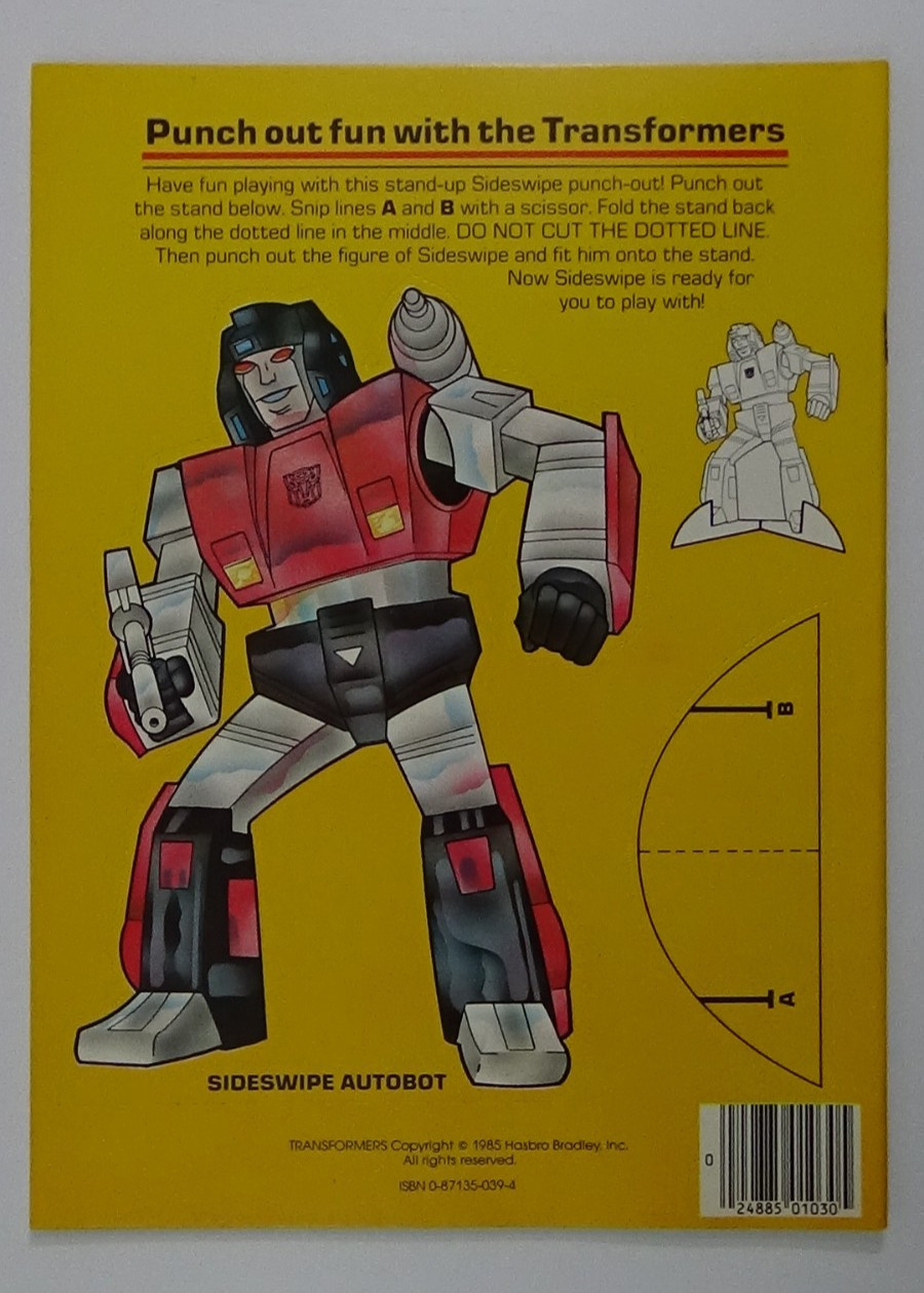 -NEW- 1985 Transformers Coloring Book The Autobot Smasher!