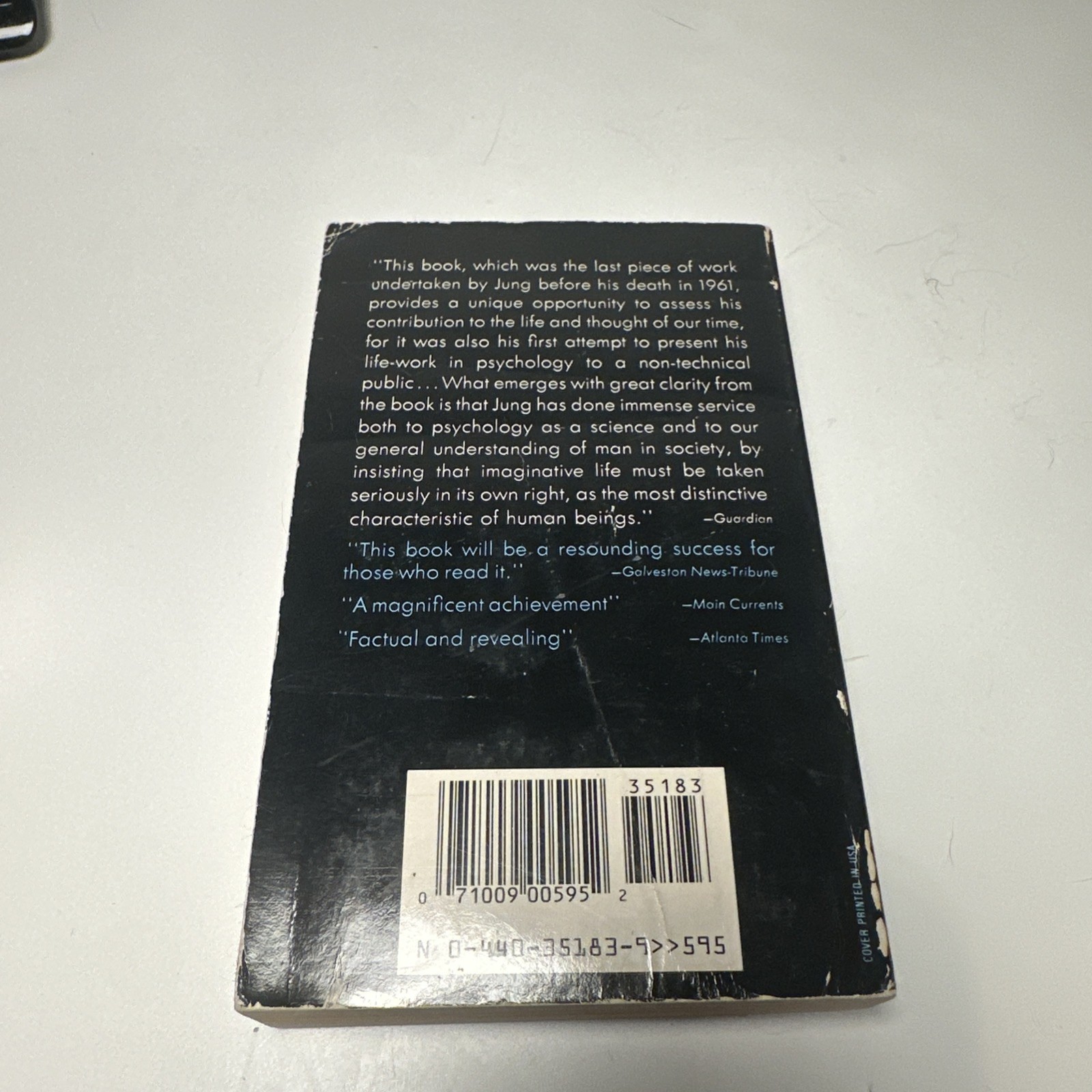 MAN AND HIS SYMBOLS by Carl G Jung Vintage 1968 Dell blue cover design