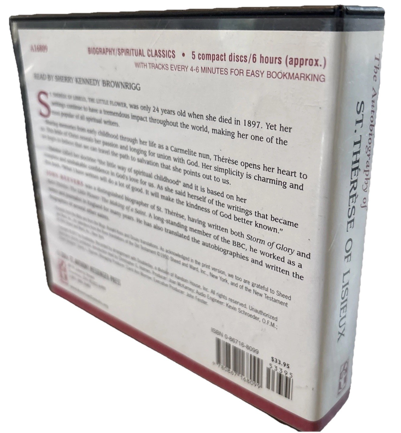 The Autobiography Of Saint Therese Of Lisieux: The Story Of A Soul Audio CDs