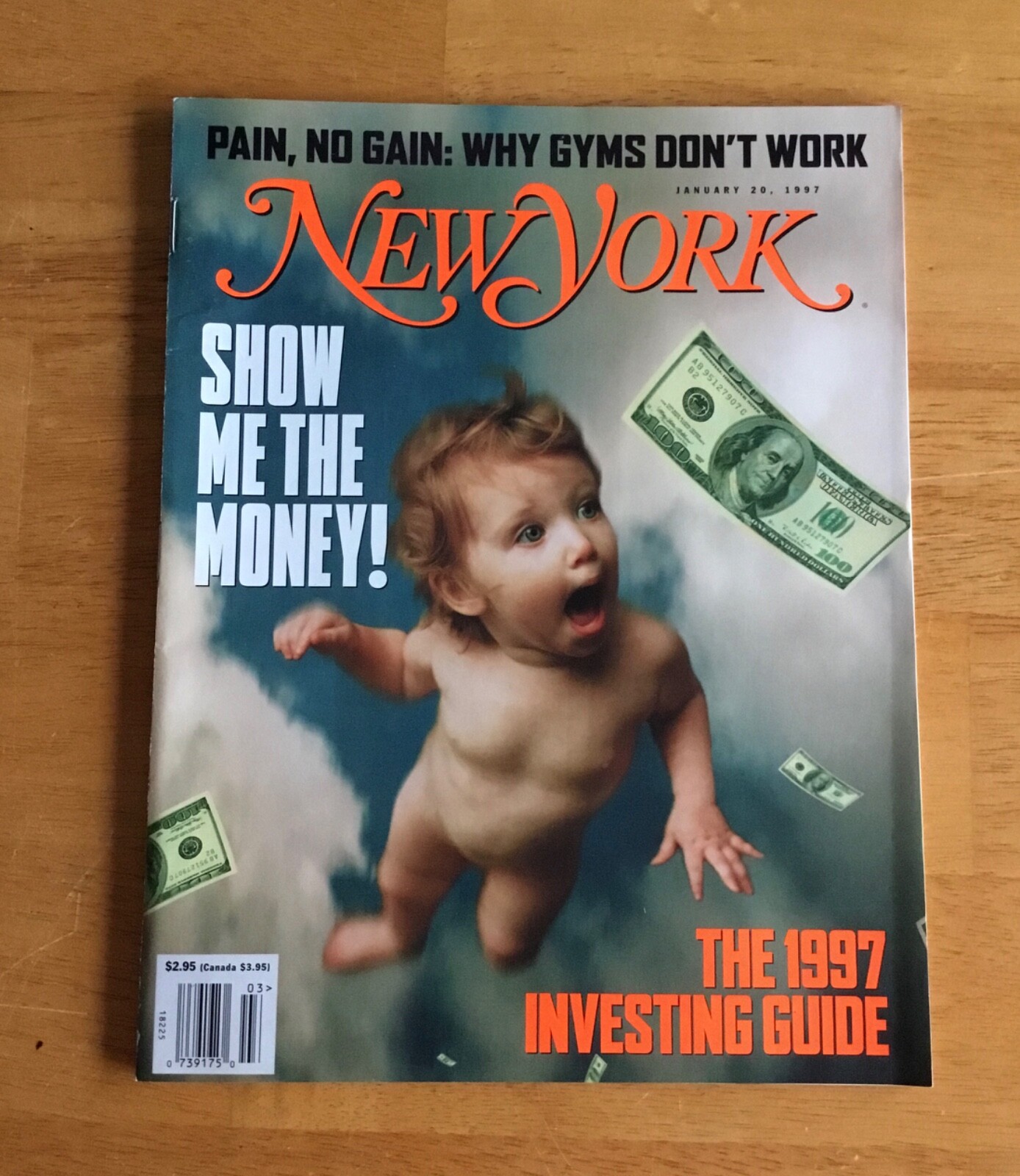 New York Magazine Jan 1997 Investing Guide Cover No Label Newsstand