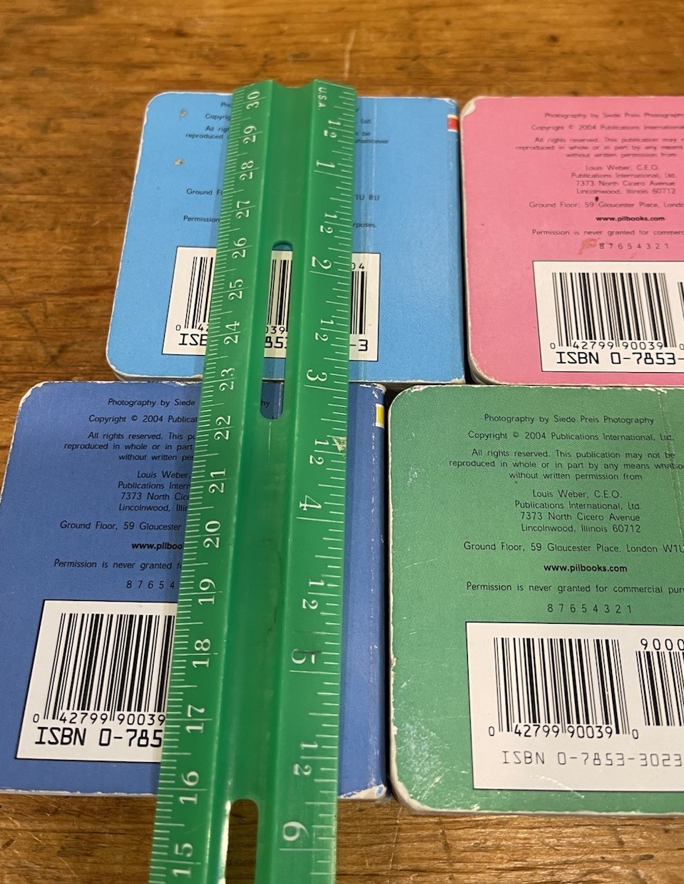 Publications Int. 2004 Block Books Lot of 5 Small Cardboard Picture Books 3″x 3″