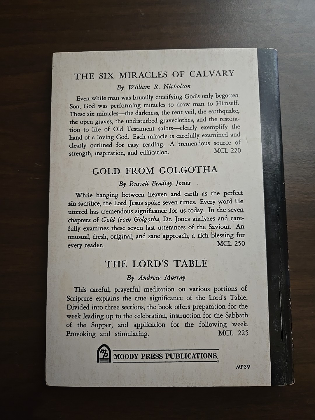 VERY RARE Six Miracles of Calvary by William R Nicholson 1928 Colportage Library