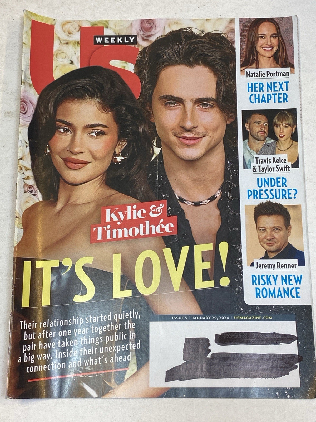 US Weekly Magazine January 29 2024 Kylie Jenner Timothee Chalamet Jeremy Renner