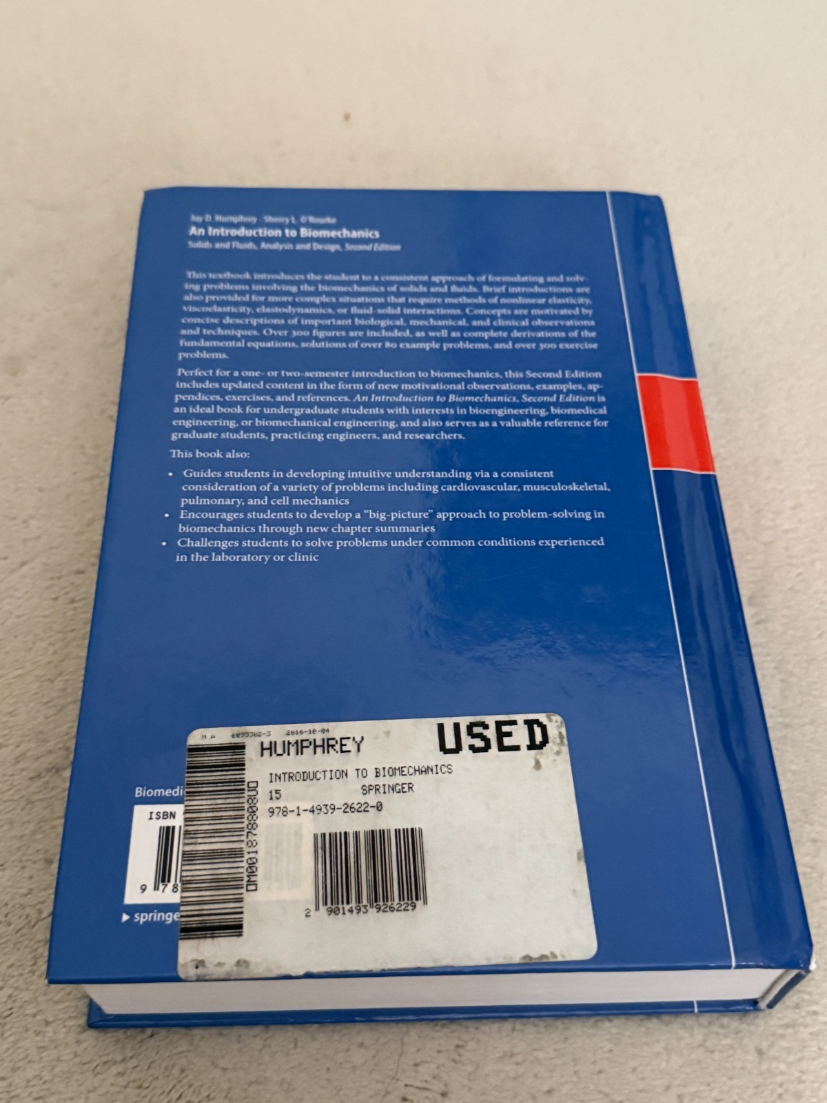 An Introduction to Biomechanics: Solids and Fluids, Analysis and Design 2nd Ed.