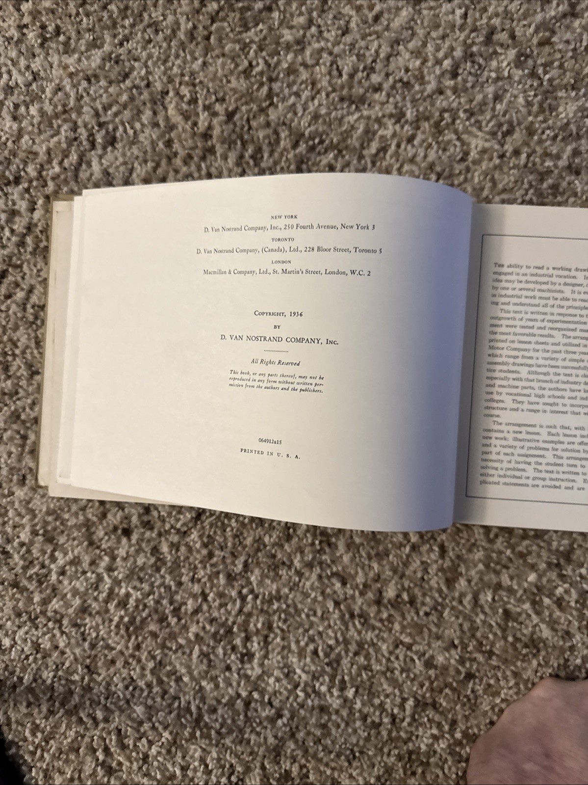 1938 APPLIED MECHANICAL DRAWING BOOK BY PAULL & SGRO – ILLUSTRATIONS