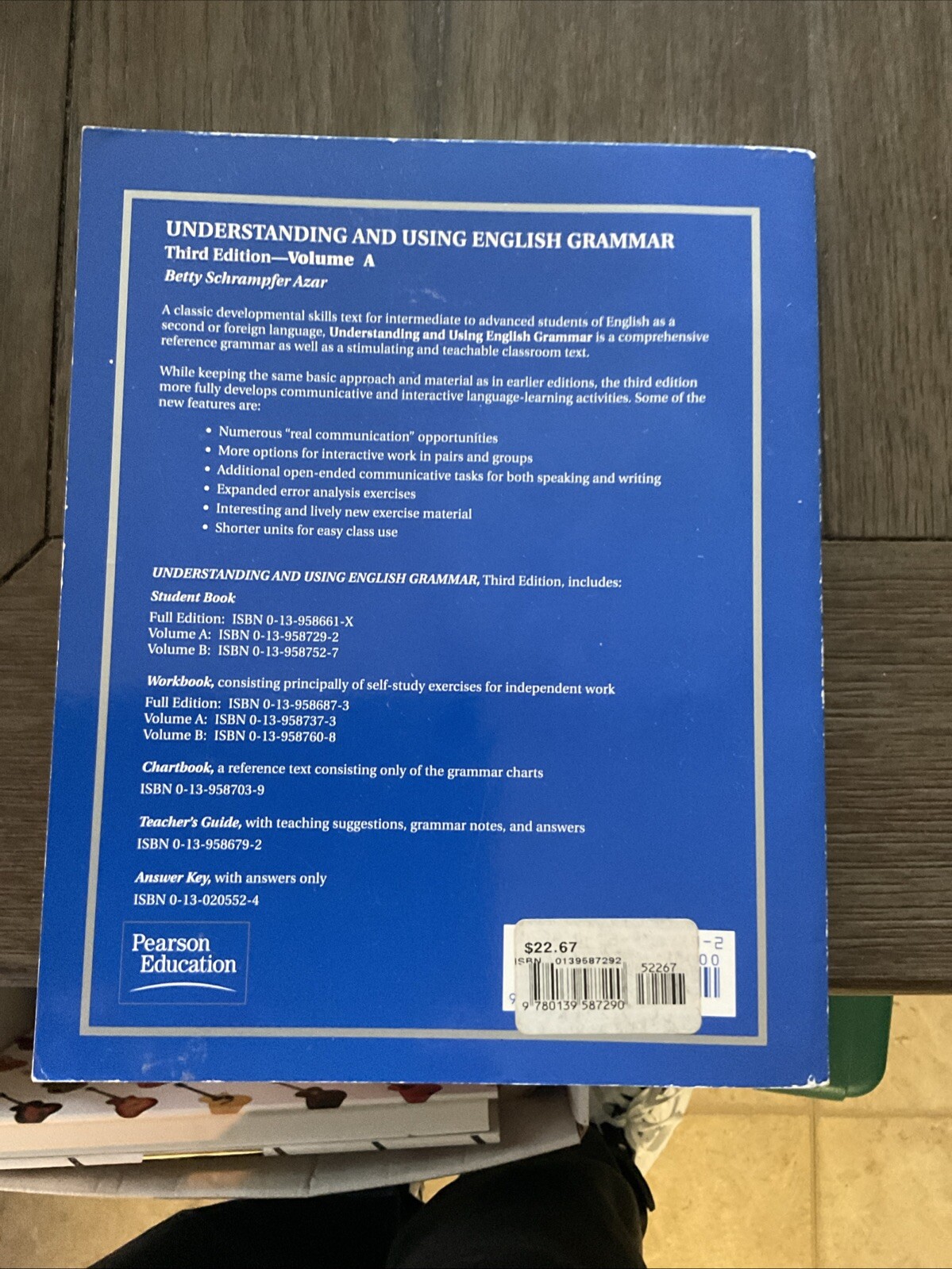 Understanding and Using English Grammar by Betty Schrampfer Azar (1998, Trade…