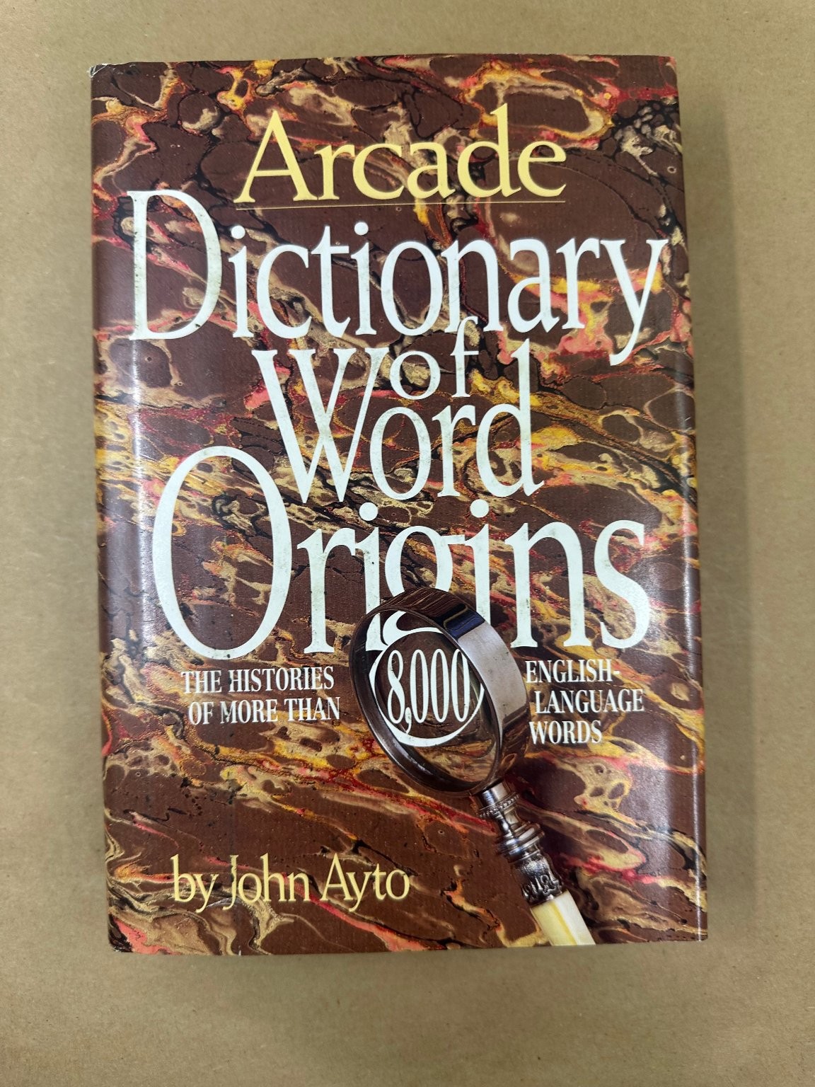 Arcade Dictionary of Word Origins John Ayto 1991 First US Ed Etymology