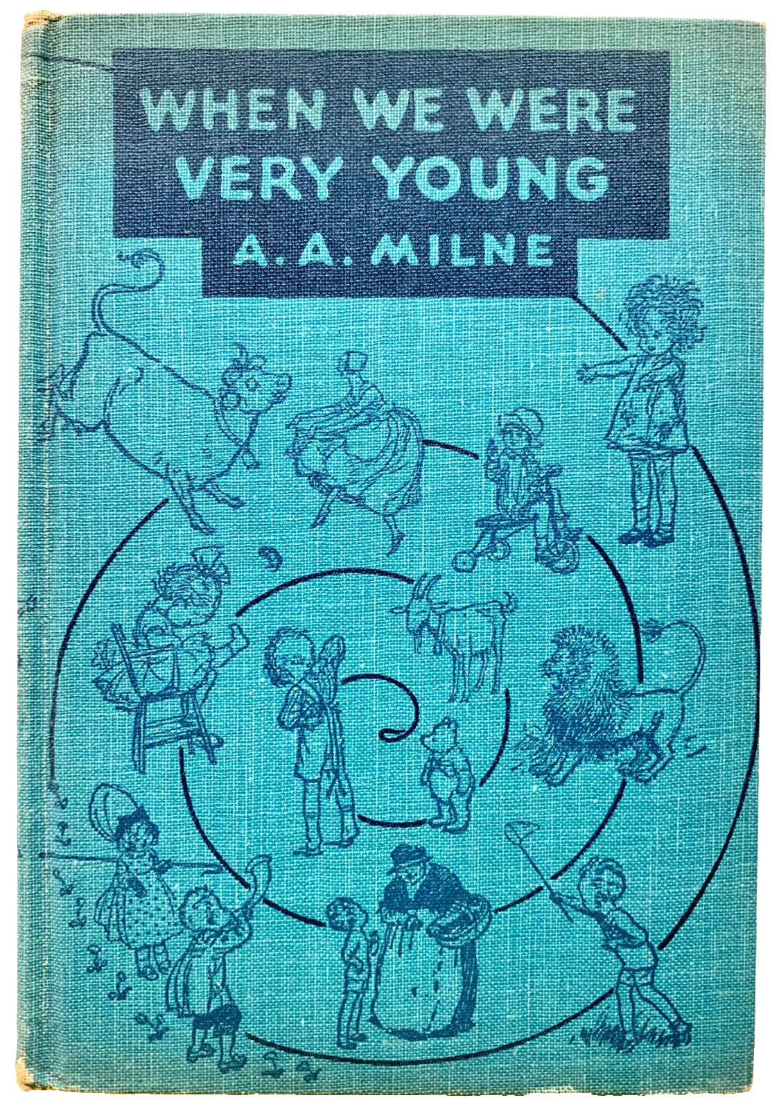 WHEN WE WERE VERY YOUNG by A. A. Milne – HC/DJ 1935 – Winnie-the-Pooh
