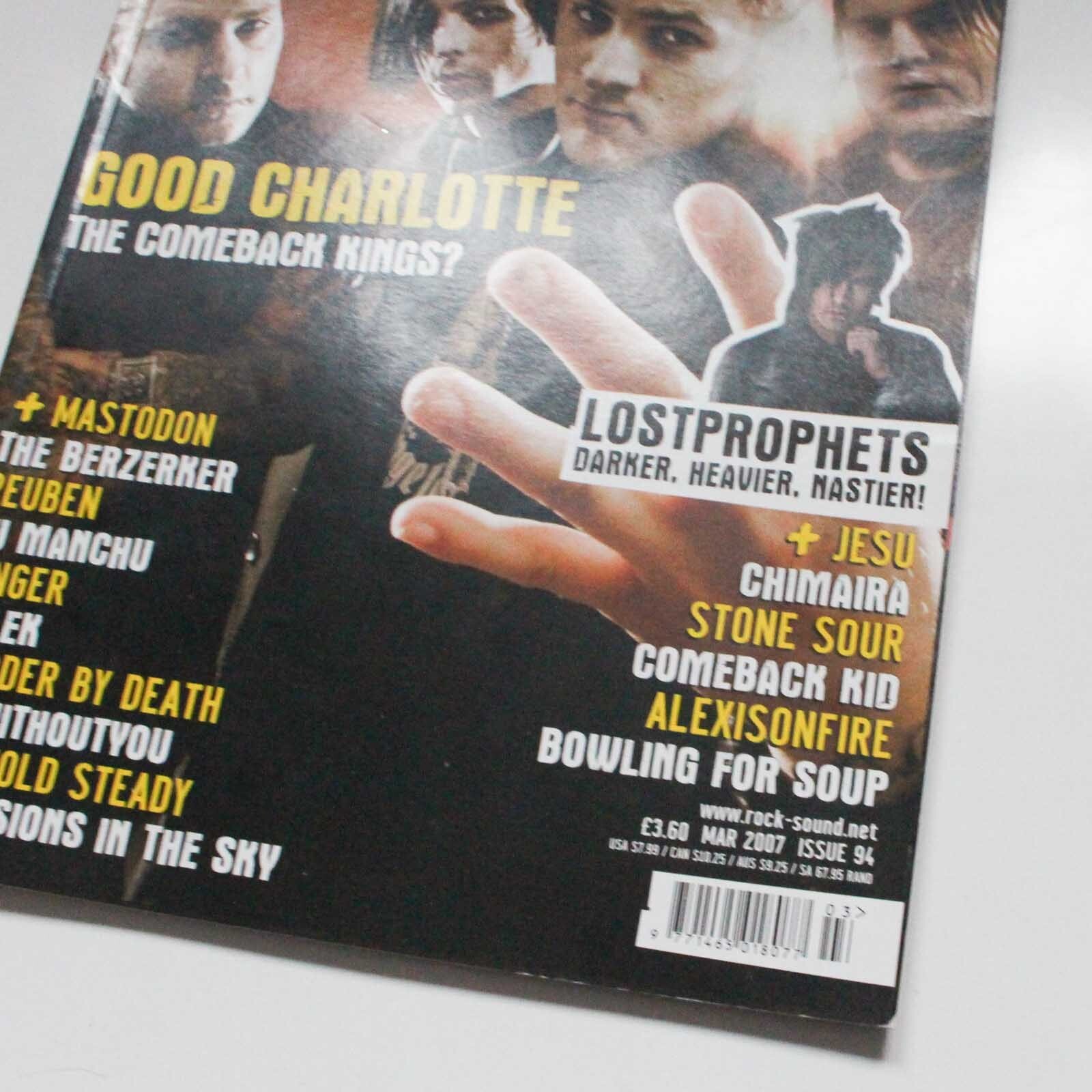 Rock Sound Magazine Good Charlotte March 2007 Issue 94 Music Alternative