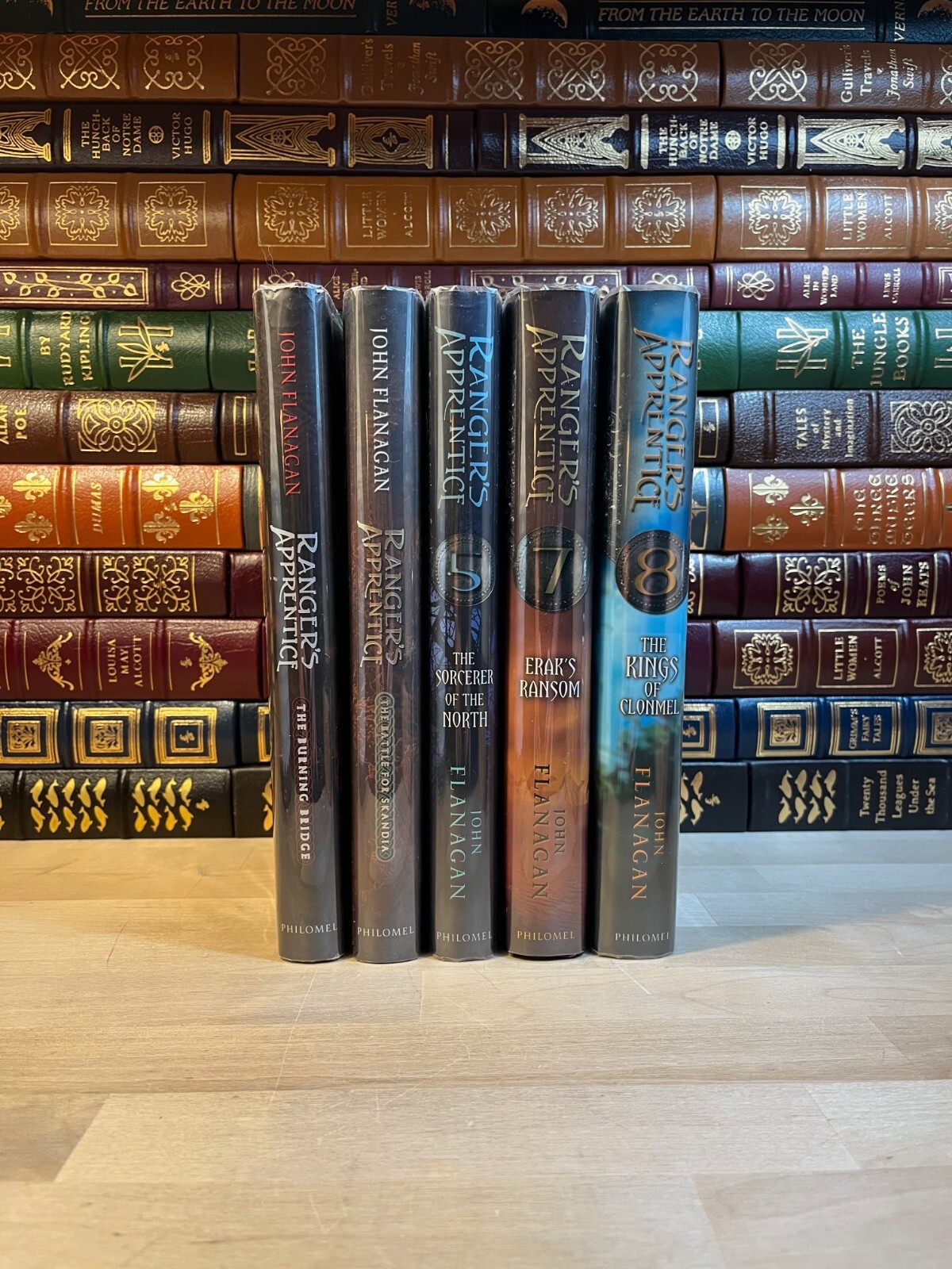 RANGERS APPRENTICE Series by John Flanagan, First Edition Hardcover Lot with DJs